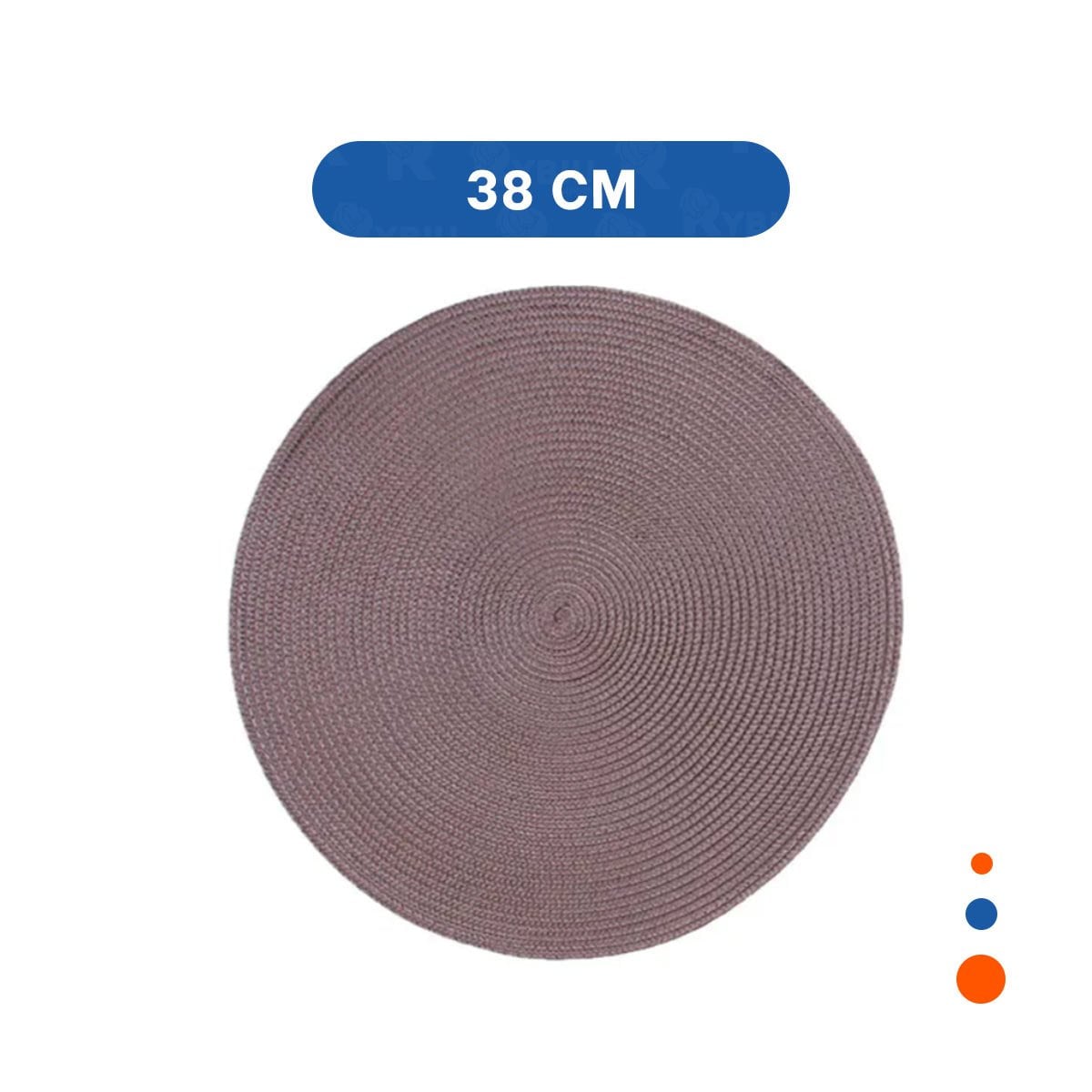 PACK6 PROTECTOR CIRCULAR BOHO MORADO PARA DECORACION DE MESA Y+REGALO STICKER - 4