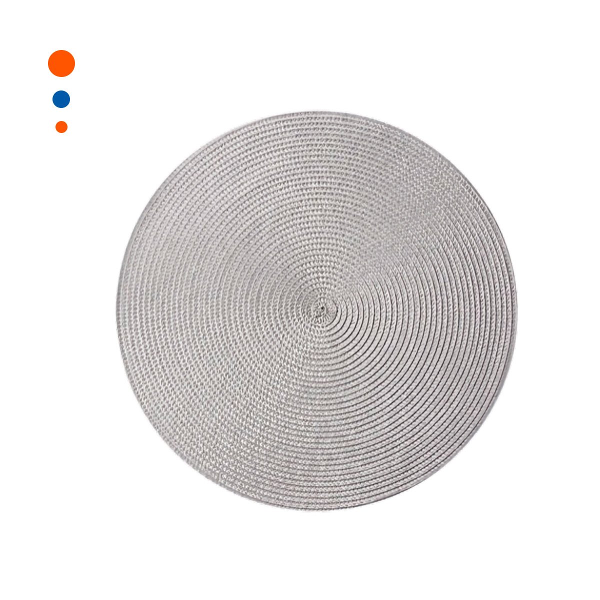 PACK12 CUBREMESA CIRCULAR BOHO PLOMO PARA DECORACION DEL HOGAR YREGALO STICKER - 2