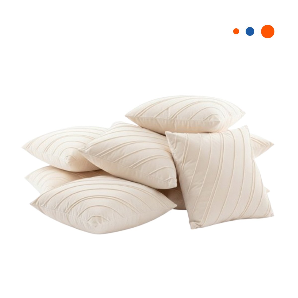 CUBIERTA DECORATIVA DE TERCIOPELO CREMA QUE INTEGRA RAYAS DIAGONALES Y+REGALO STICKER - 3
