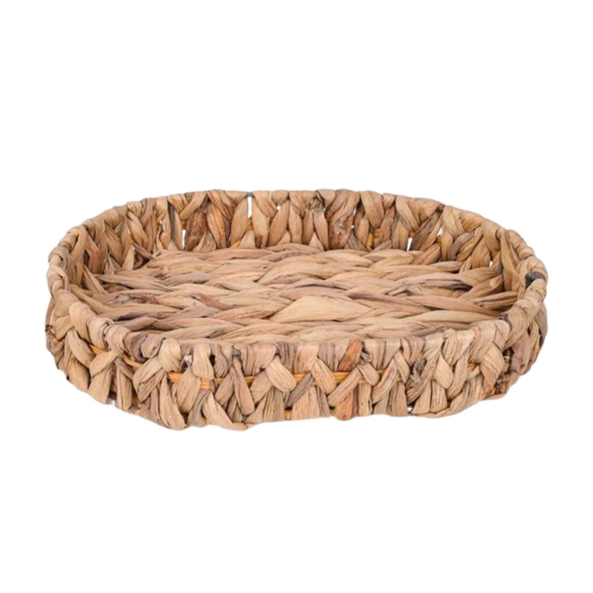 CANASTO TEJIDO OVALADO GRASS 36X28X6CM MOSTAZA FUNCIONAL PARA GUARDAR ARTÍCULOS YPAPEL REGALO - 1