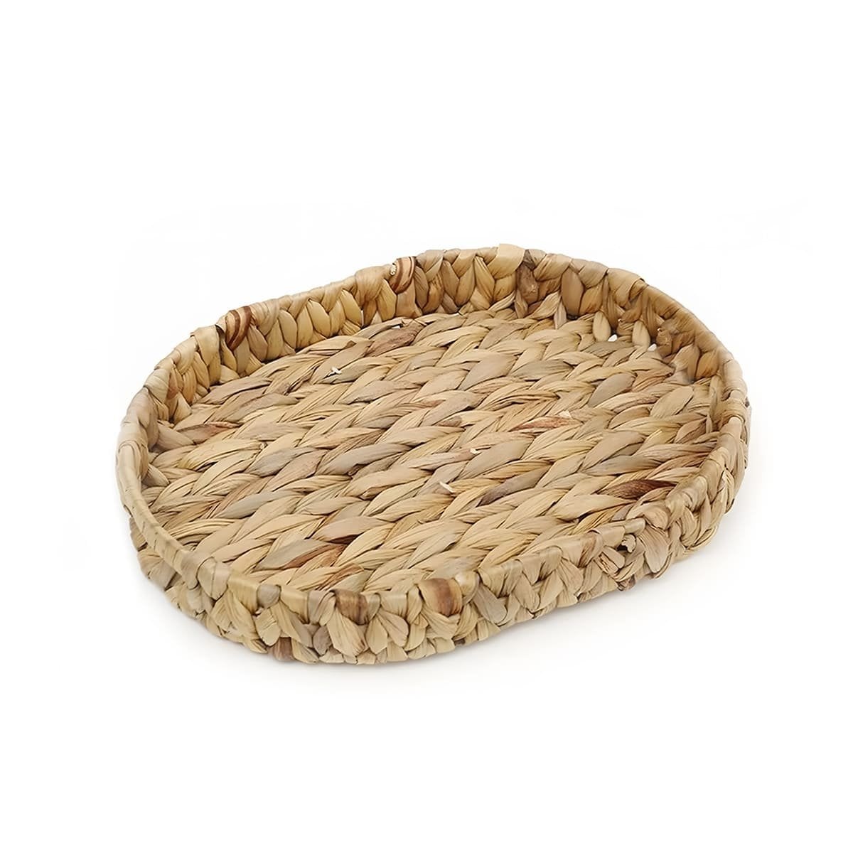 PACK4 CANASTA TEJIDA OVALADA GRASS 29X20X4.5CM MOSTAZA PARA ORGANIZAR COCINA YPAPEL REGALO - 3