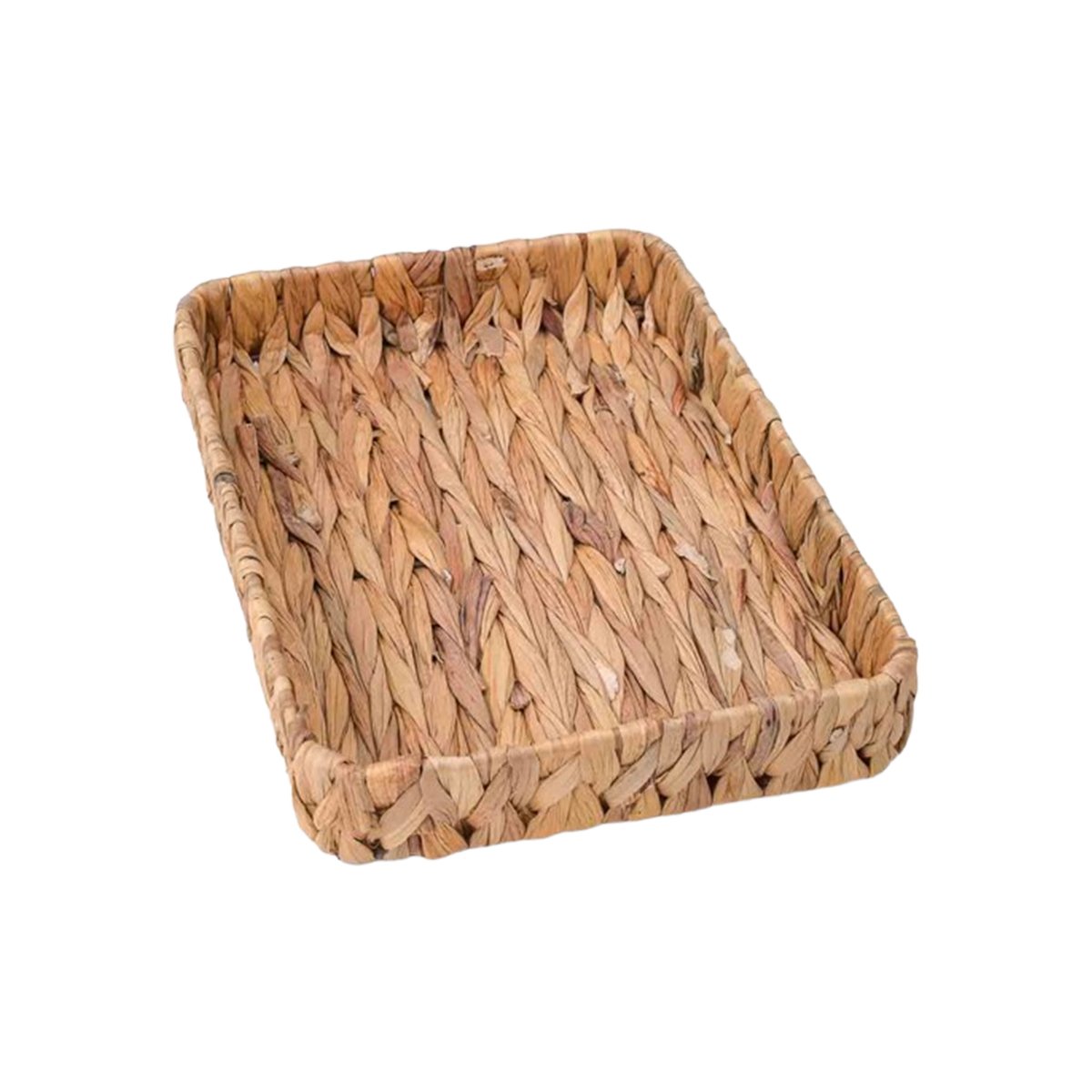 RECEPTACULO TEJIDA RECTANGULAR GRASS 28X19X4CM MOSTAZA PARA MANTENER ORDEN YPAPEL REGALO - 1