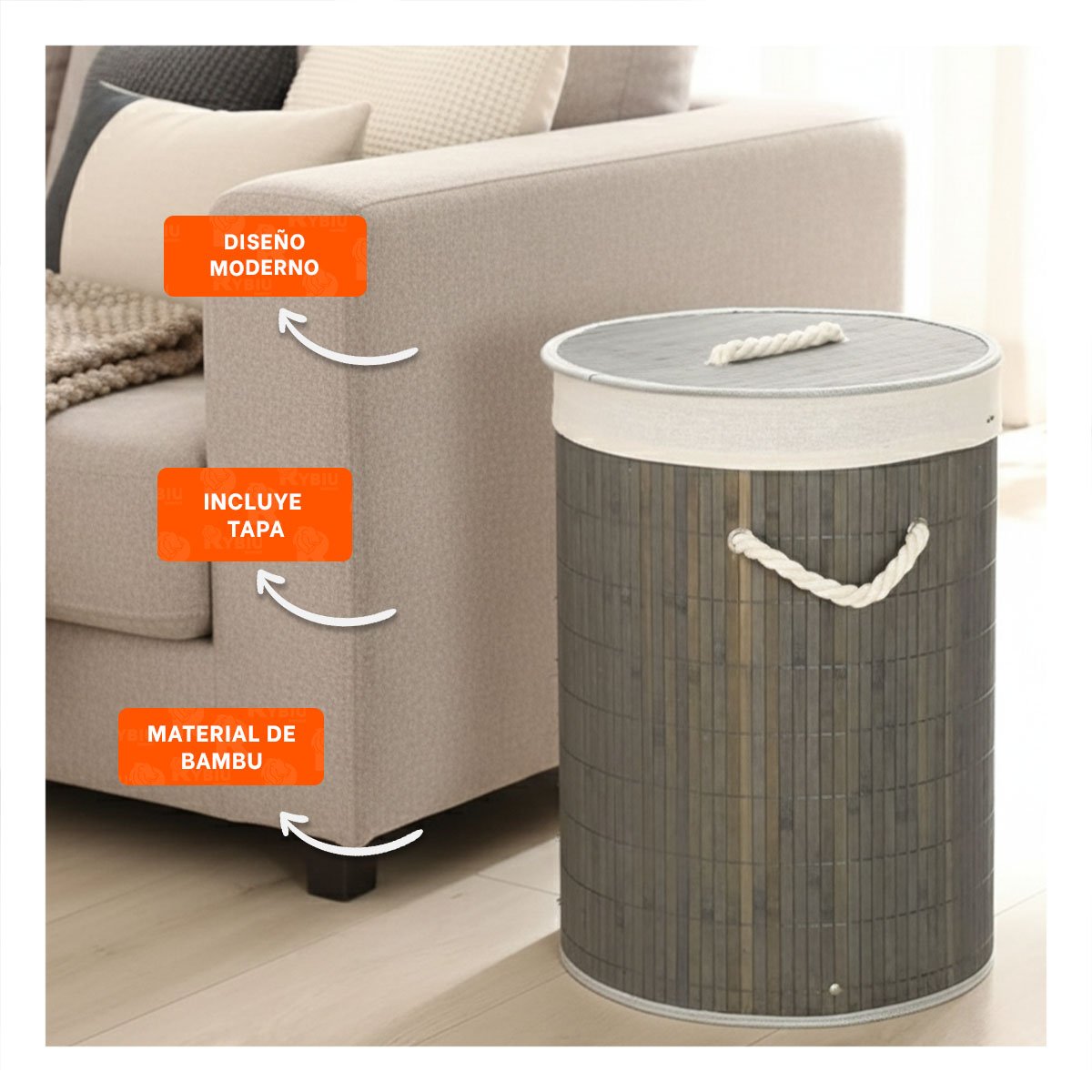 PACK2 COMPONENTE PLEGABLE CIRCULAR CON TAPA PARA USO EN HOGAR - 5