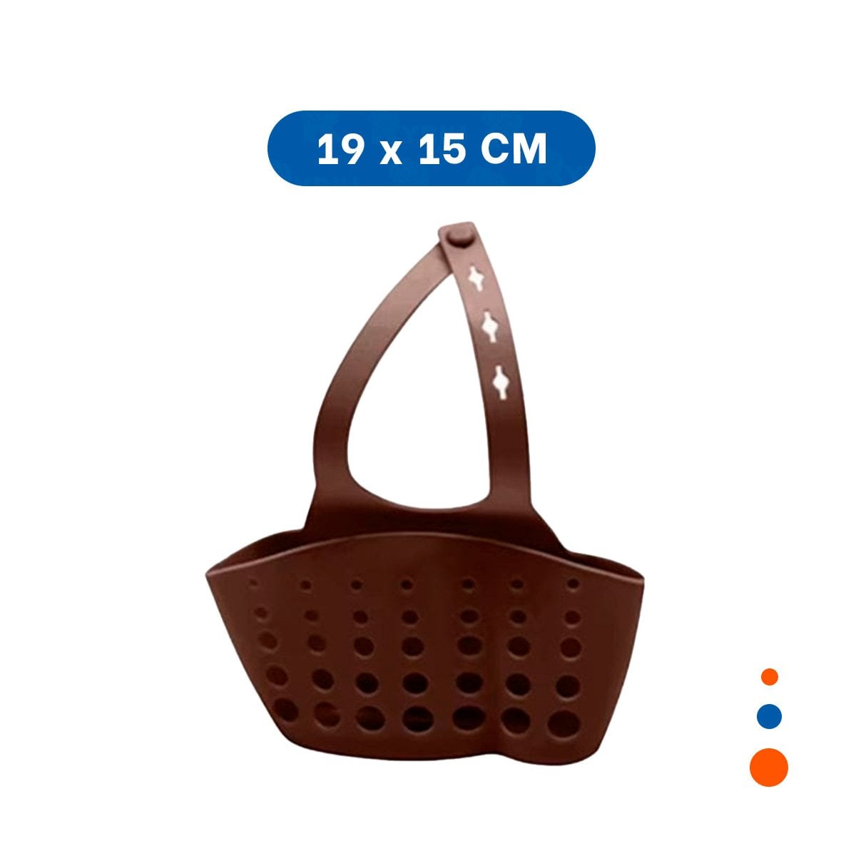 PACK4 RECEPTACULO COLGANTE MARRON PARA MANTENER EL BANO LIMPIO 19X15CM Y+PAPEL REGALO - 4