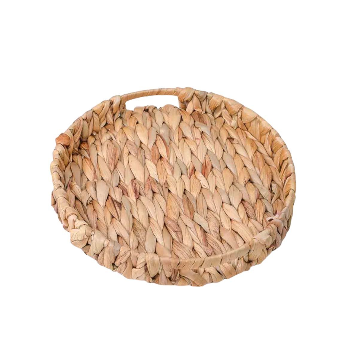 PACK2 CONTENEDOR TEJIDA CIRCULAR CON ASAS GRASS 32X4CM MOSTAZA PARA ORDEN Y+REGALO STICKER - 2