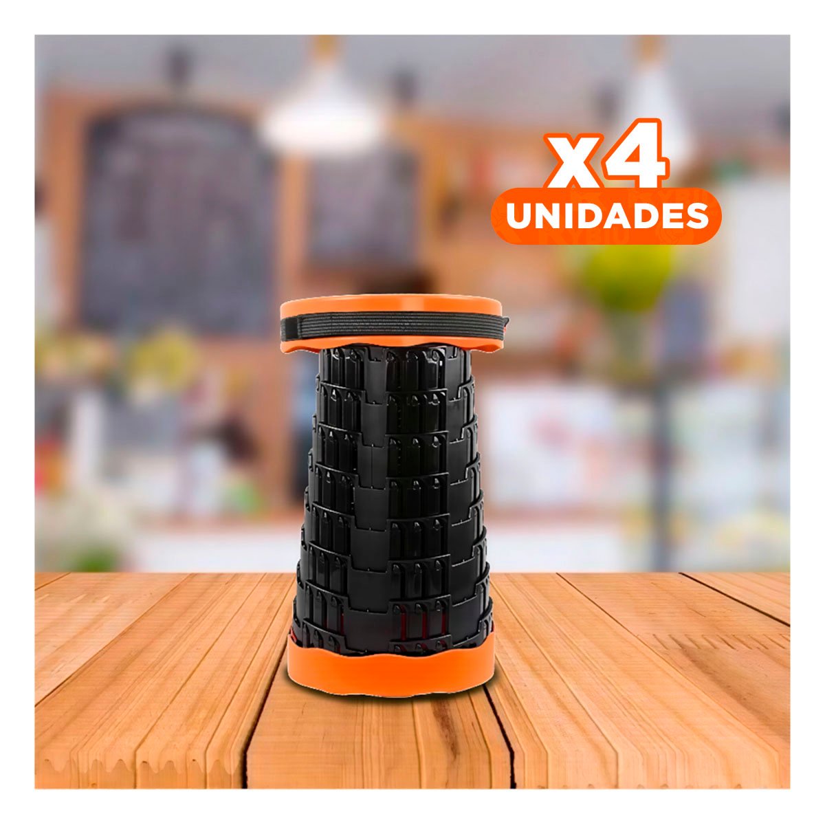 PACK4 BANCO PLEGABLE CON TRES SEGUROS PARA HOGAR - 1