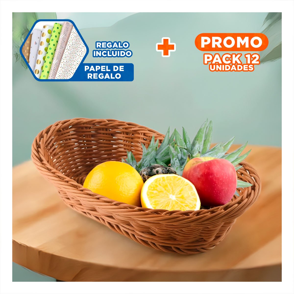 PACK12 BALDE DE GRAN CAPACIDAD PARA LOS JUGUETES DE LOS MAS CHICOS Y+PAPEL REGALO - 1