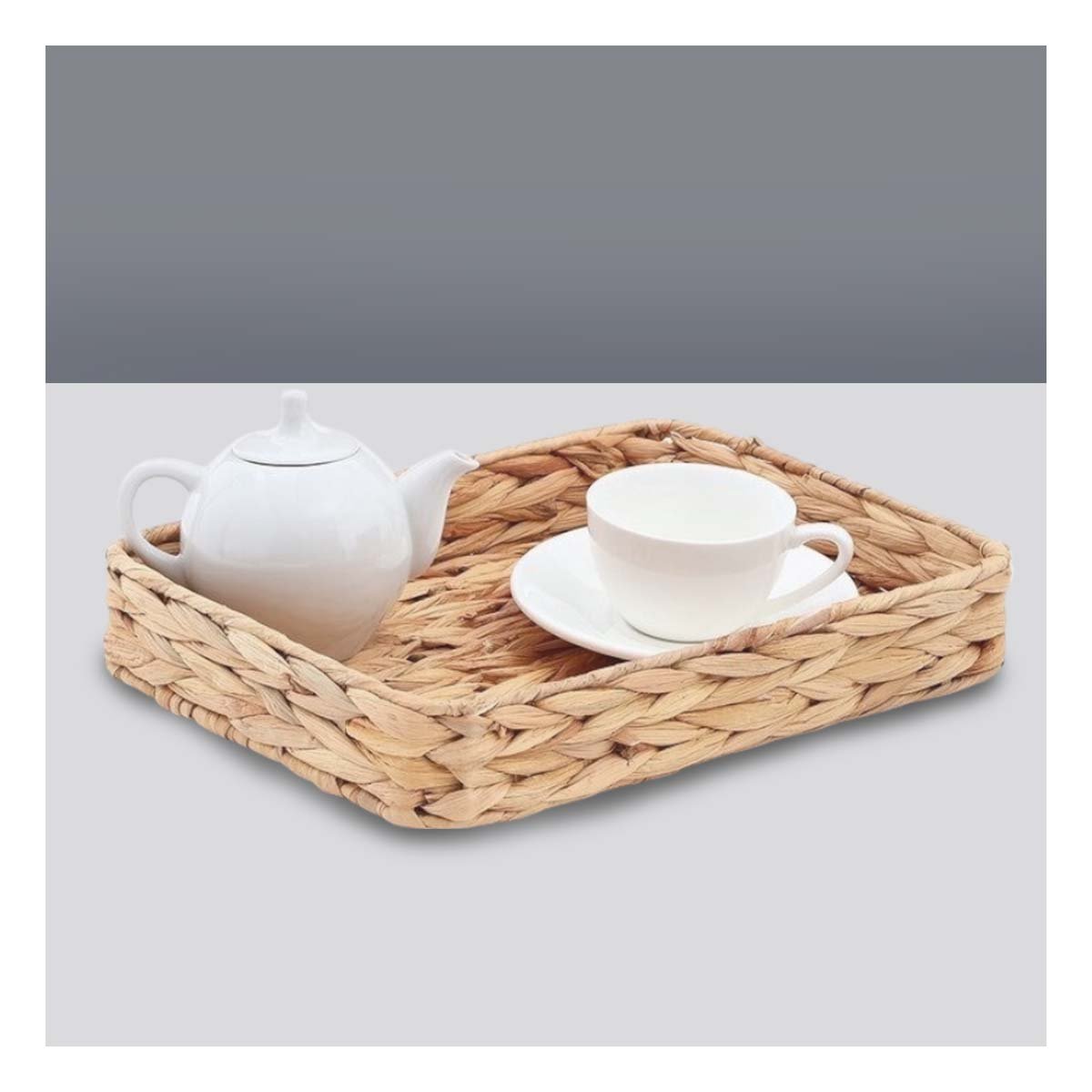 PACK4 ORGANIZADOR DECORATIVO RECTANGULAR GRASS 31X23X4CM PARA ORDENAR EN CASA Y+REGALO STICKER - 5