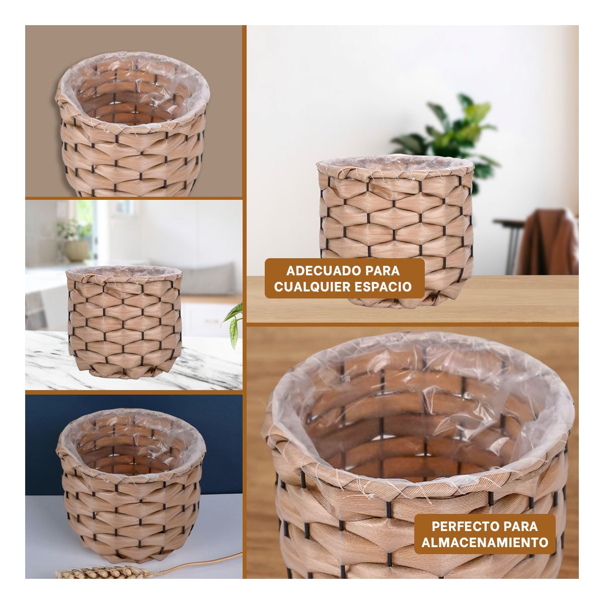 CANASTILLA DECORATIVA PARA GUARDAR OBJETOS EN AMBIENTES ACOGEDORES Y+POST IT - 5
