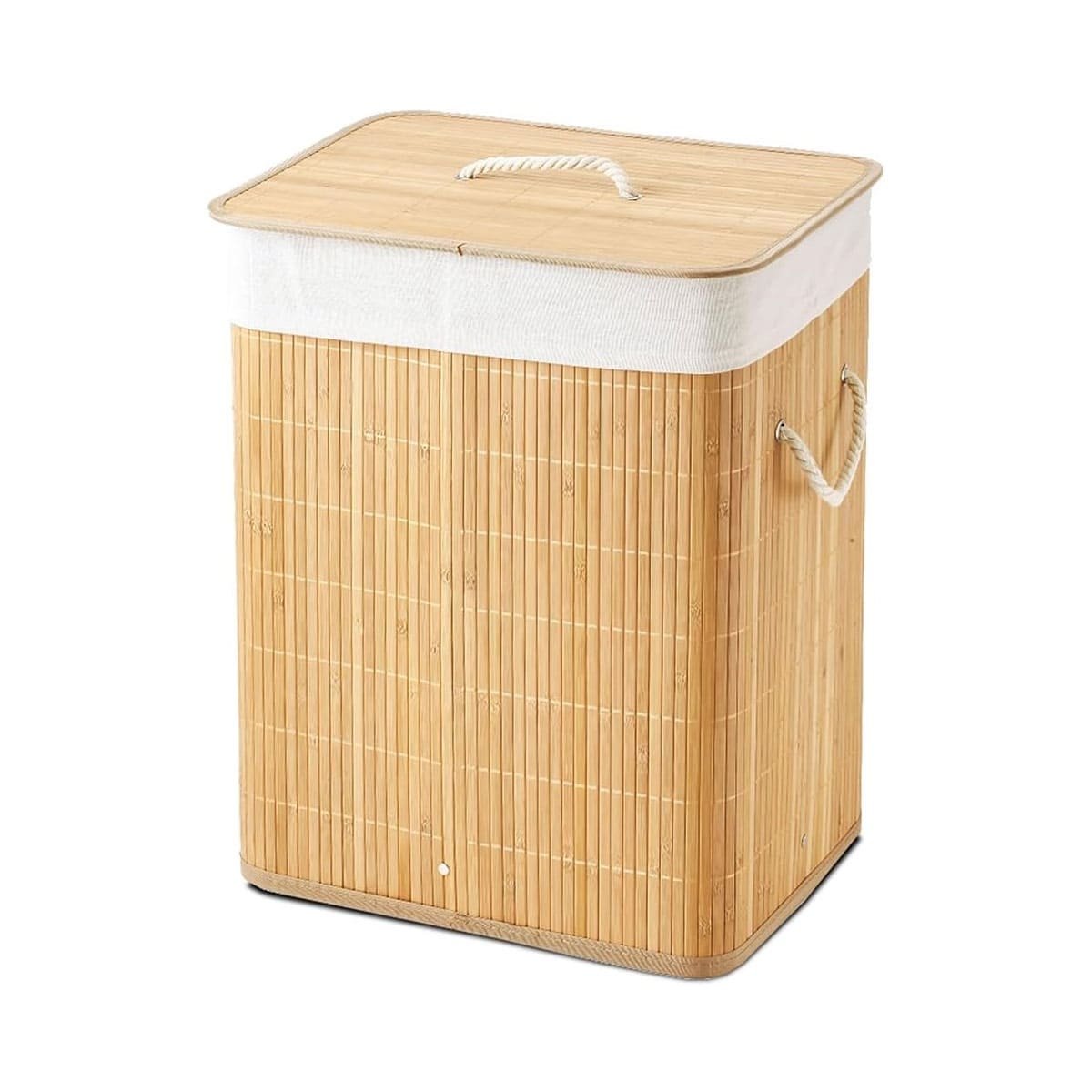 PACK4 ACCESORIO PLEGABLE DE BAMBU CON TAPA PARA ALMACENAMIENTO EN CASA Y+PAPEL REGALO - 3