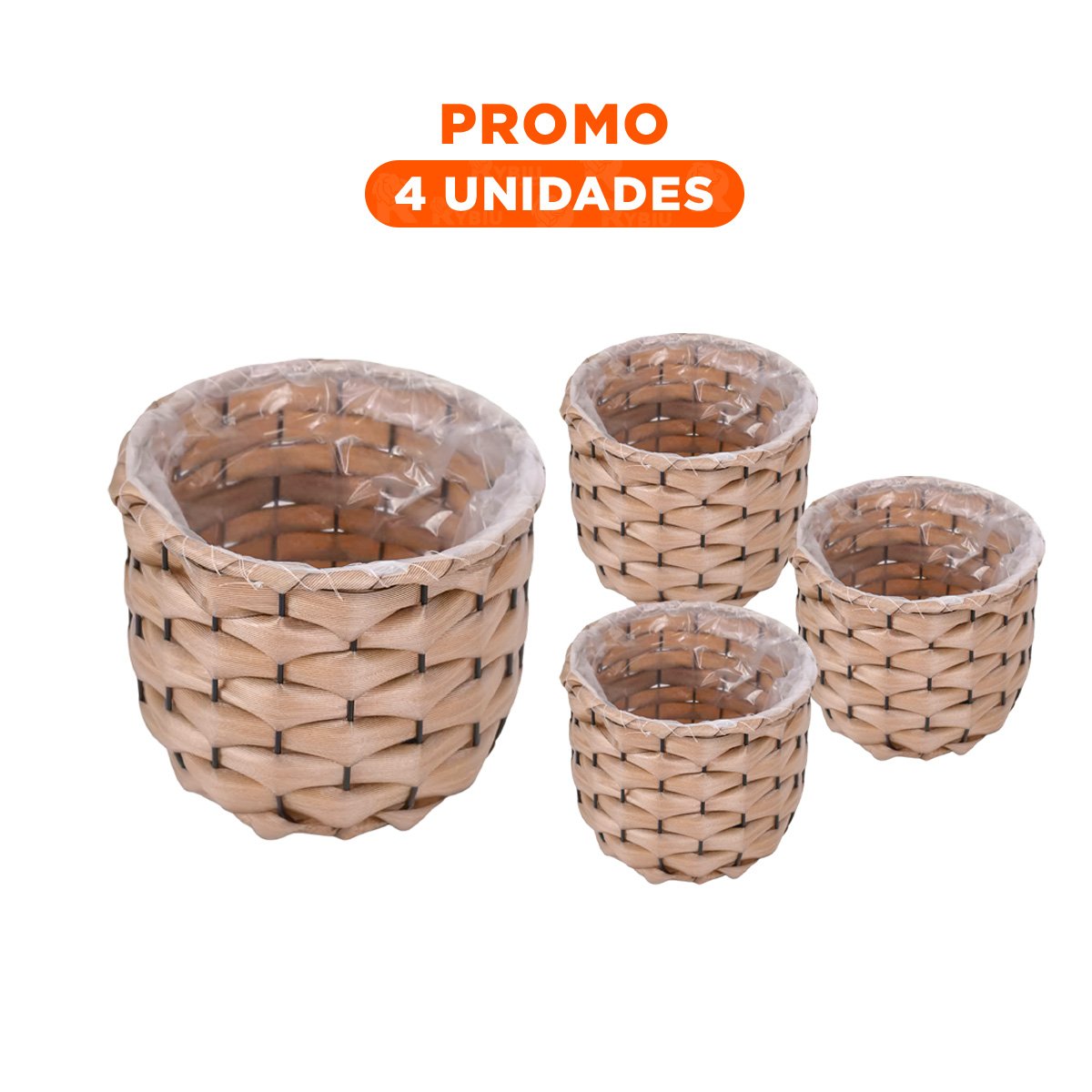 PACK4 LINEA DECORATIVA ENTRELAZADA CON FORRO INTERIOR PARA HOGAR Y+REGALO STICKER - 1