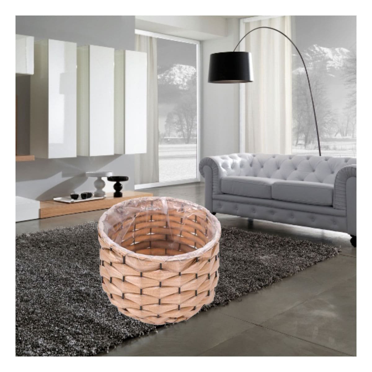 PACK4 LINEA DECORATIVA ENTRELAZADA CON FORRO INTERIOR PARA HOGAR Y+REGALO STICKER - 5