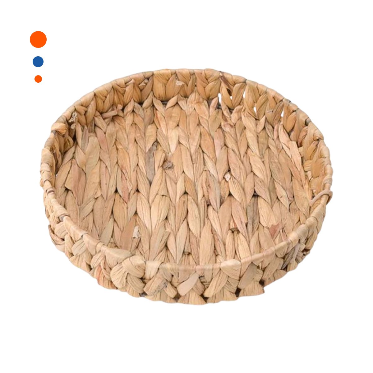 PACK2 BOLSA TEJIDA CIRCULAR GRASS 27X4CM PARA DECORACION MODERNA MOSTAZA YREGALO STICKER - 2