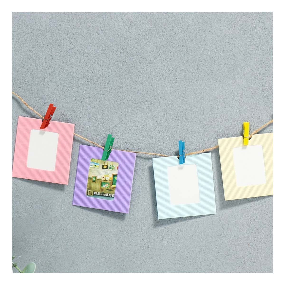 PACK12 CLIPS MULTICOLOR DE PLASTICO PARA ROPA CON 24 PIEZAS PARA USO DIARIO Y+REGALO STICKER - 3