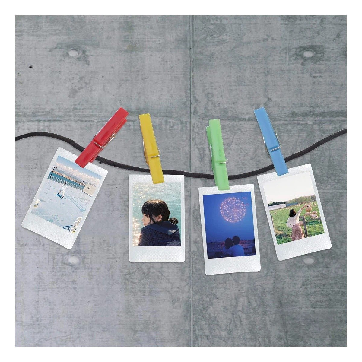 PACK12 CLIPS MULTICOLOR DE PLASTICO PARA ROPA CON 24 PIEZAS PARA USO DIARIO Y+REGALO STICKER - 5