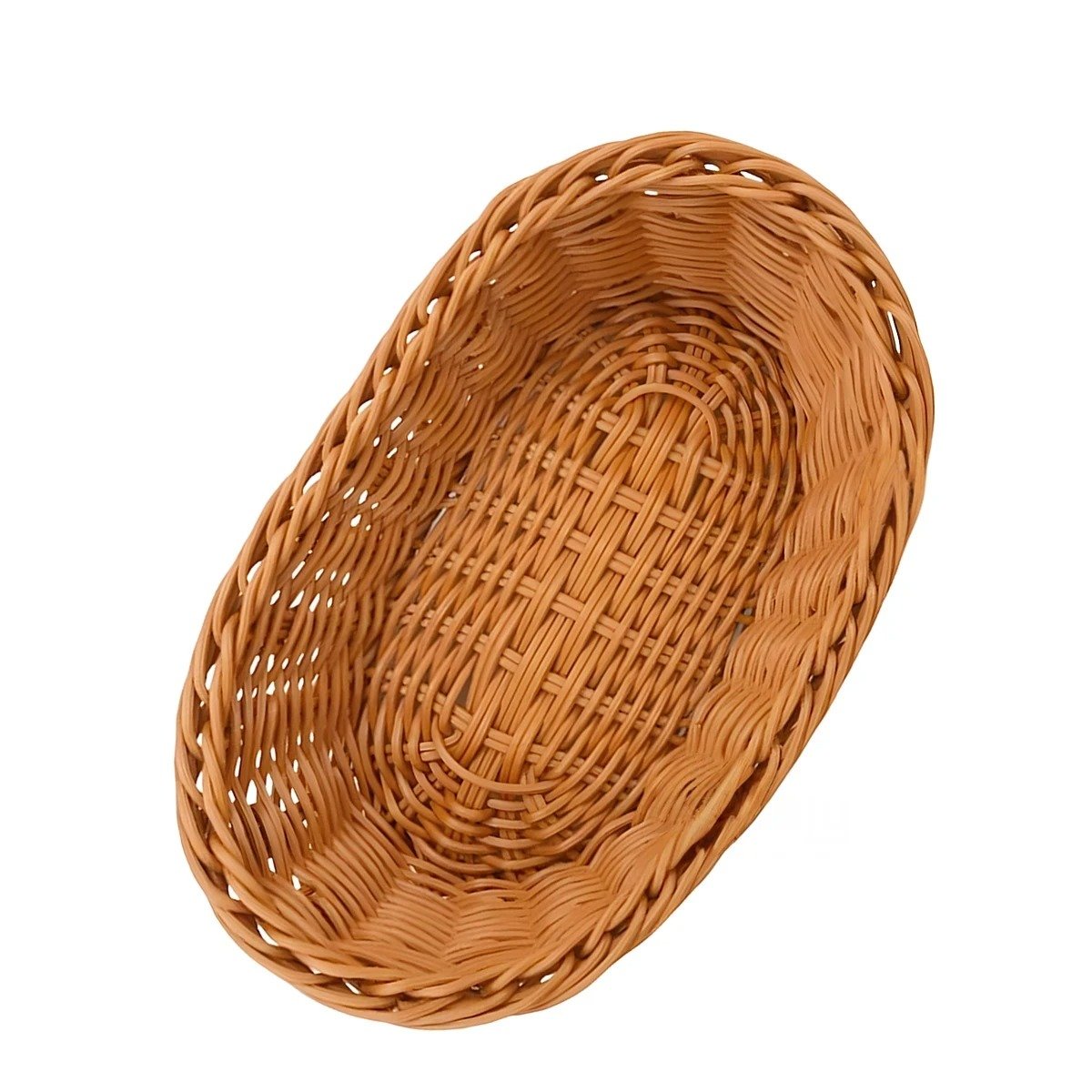 PACK6 RECIPIENTE DOMESTICO CIRCULAR EN MIMBRE DE DIMENSIONES 34X34X35CM Y+REGALO STICKER - 2