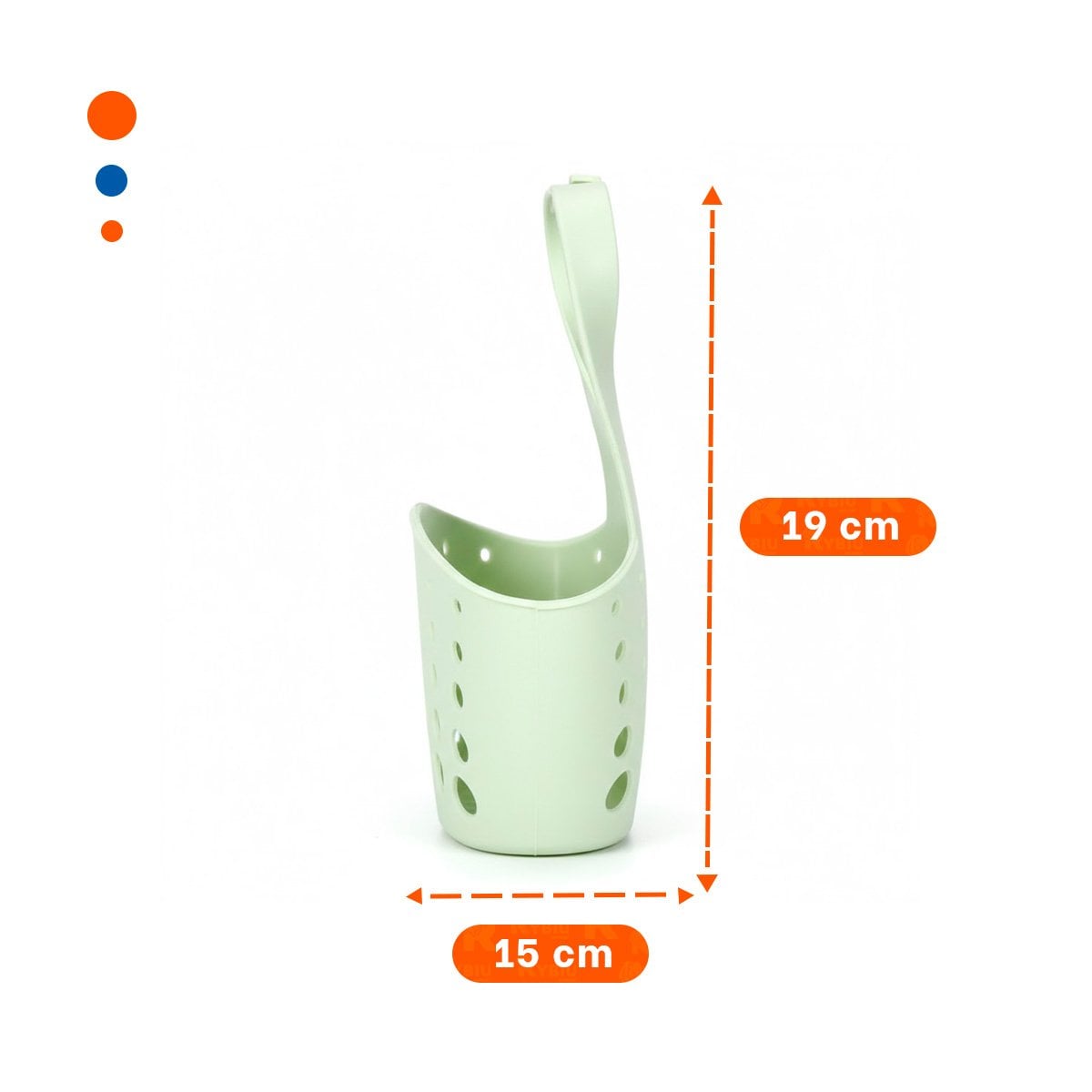 PACK12 ESTANTE COLGANTE VERDE FUNCIONAL Y FACIL DE COLGAR 19X15CM Y+REGALO STICKER - 4
