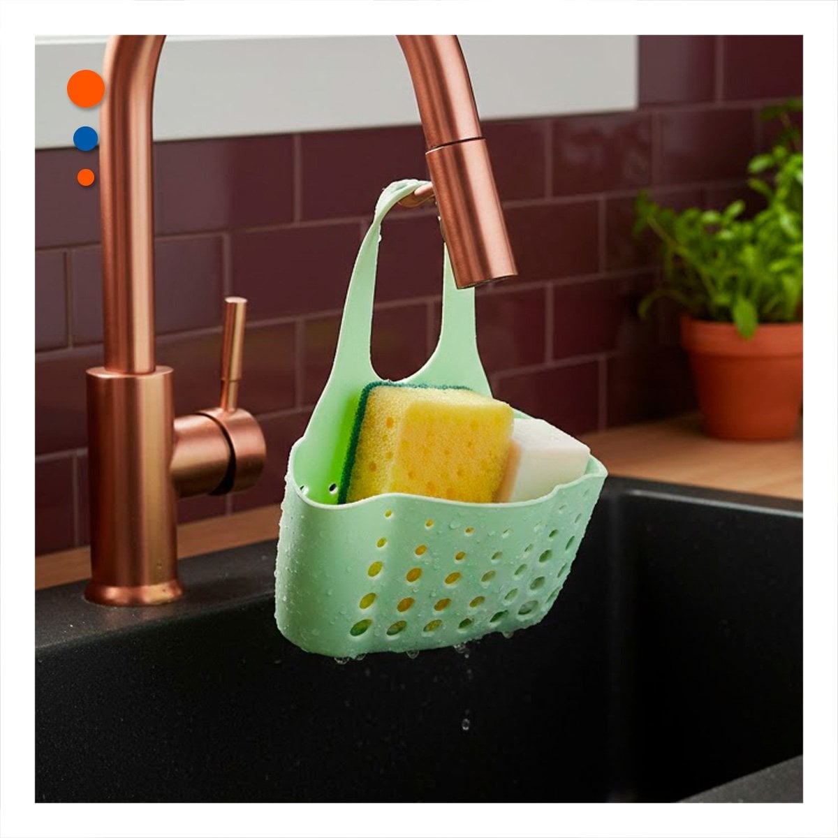 PACK12 ESTANTE COLGANTE VERDE FUNCIONAL Y FACIL DE COLGAR 19X15CM Y+REGALO STICKER - 5