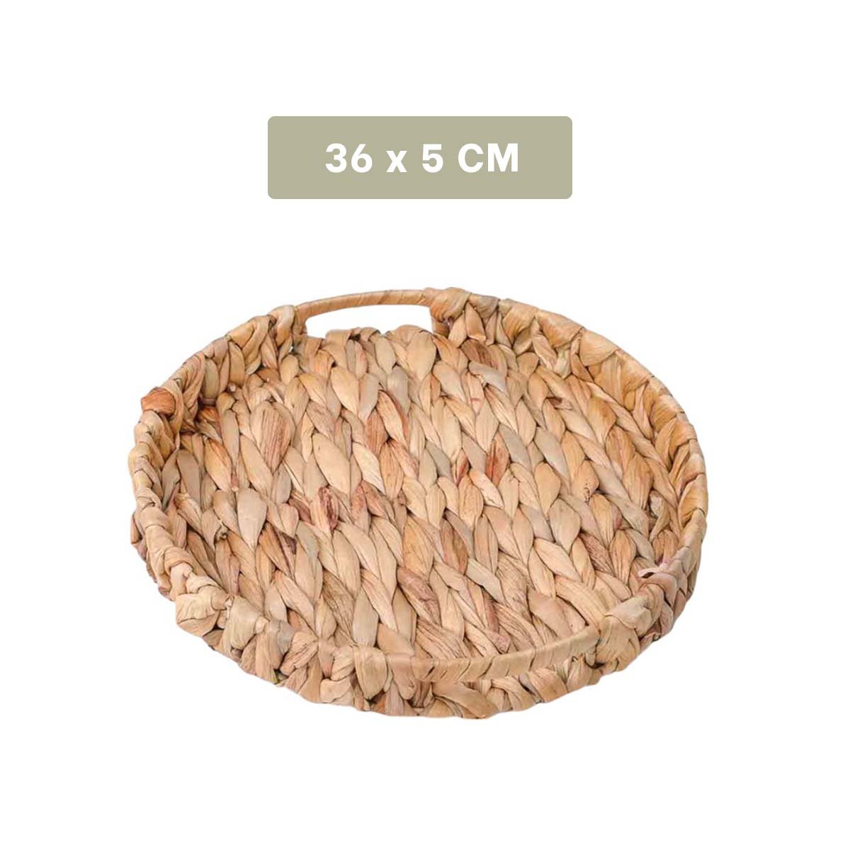 PACK2 BOLSA VERSATIL TEJIDA CIRCULAR CON ASAS GRASS 36X5CM MOSTAZA PARA DECORACION HOGAR - 4