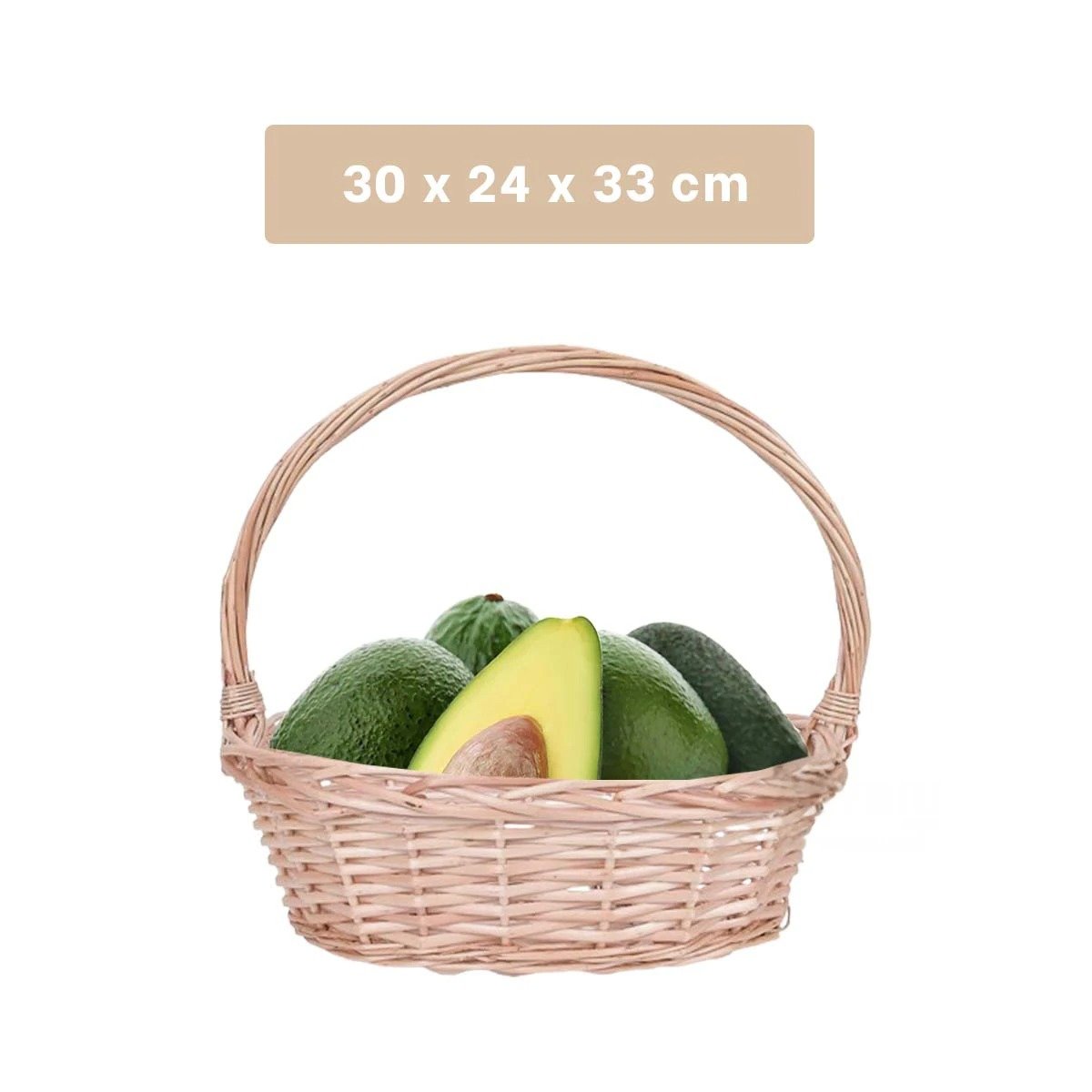 PACK6 CONTENEDOR CON DIMENSIONES 33X24X30CM PARA ORGANIZACION OVALADA Y+PAPEL REGALO - 4