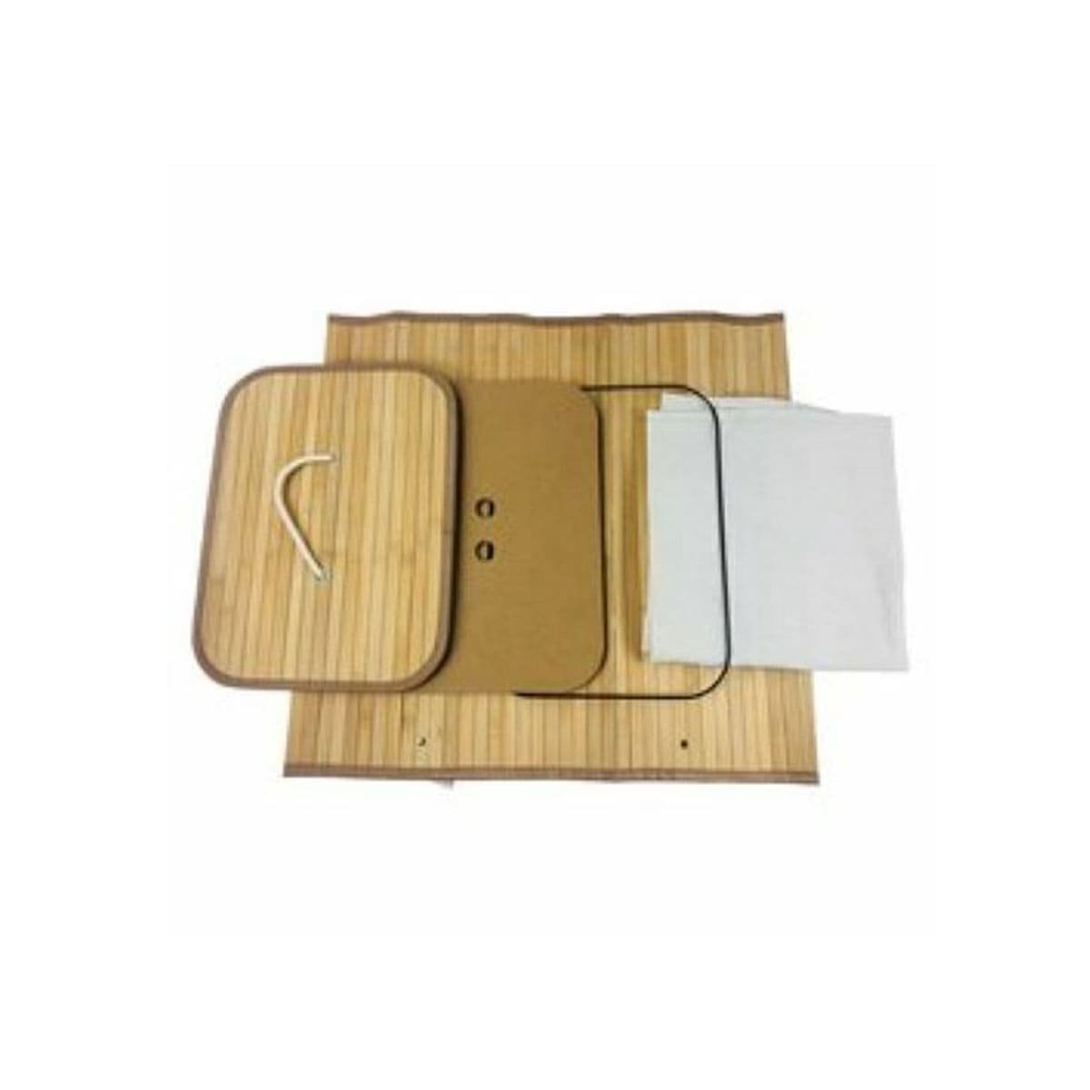 CAJA PLEGABLE DE BAMBU CON TAPA PARA ORGANIZACION PRACTICA EN CASA Y+LIGAS REGALO - 3