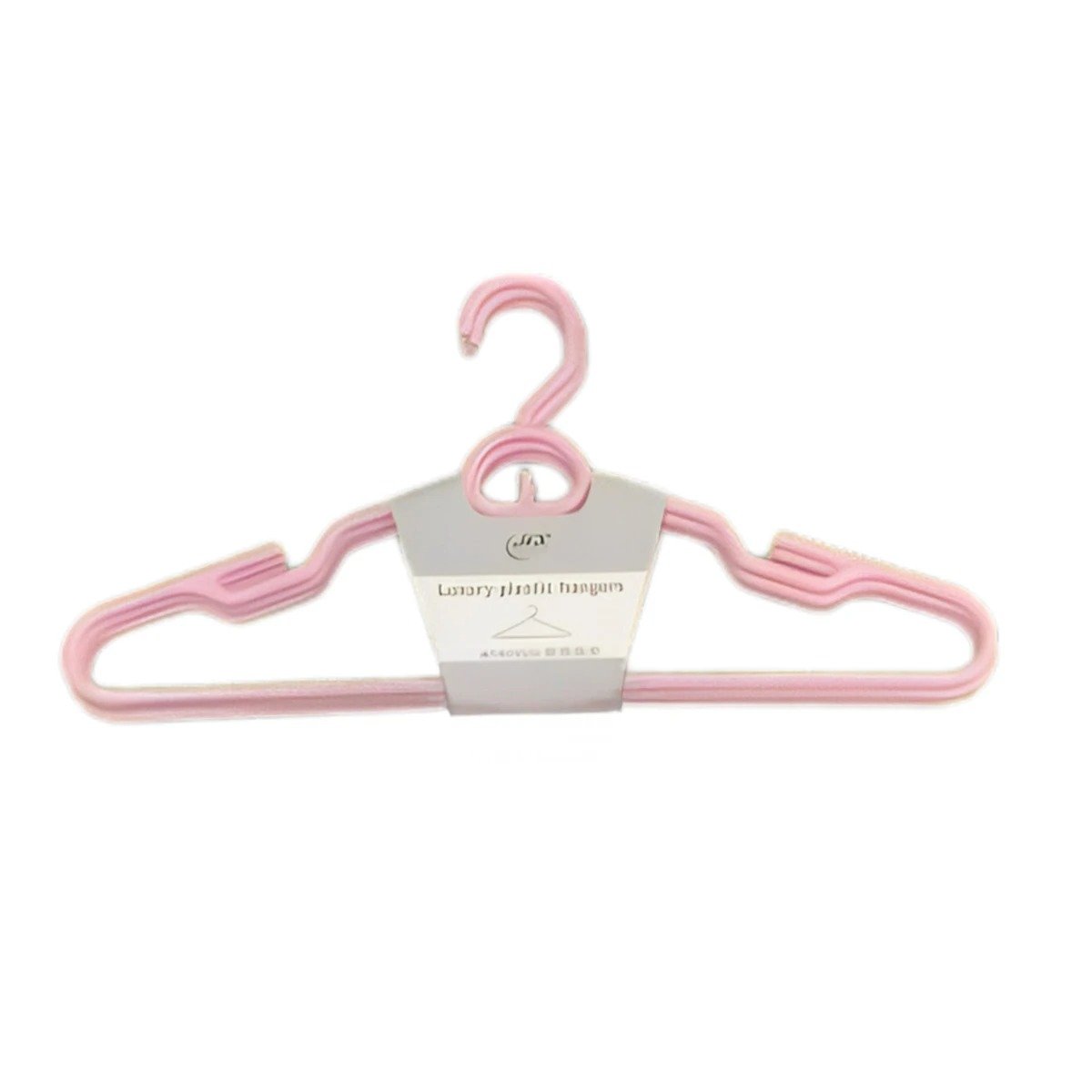 PACK2 PERCHA DIARIA DE PLASTICO ROSADO CIRCULO EN MEDIO DE 4 PIEZAS CLOSET Y+REGALO STICKER - 2