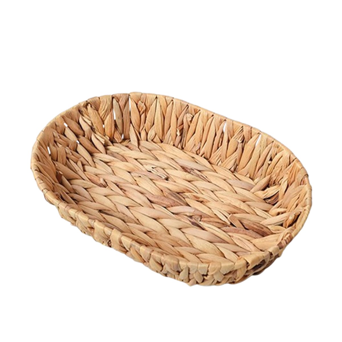 BANDEJA MULTIFUNCIONAL OVALADA GRASS 32X24X4.5CM PARA COCINA MOSTAZA Y+REGALO STICKER - 3