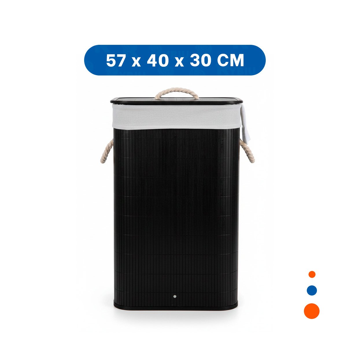 BAUL PLEGABLE RECTANGULAR CON TAPA PARA ORDENAR ACCESORIOS EN HOGAR Y+LIGAS REGALO - 4