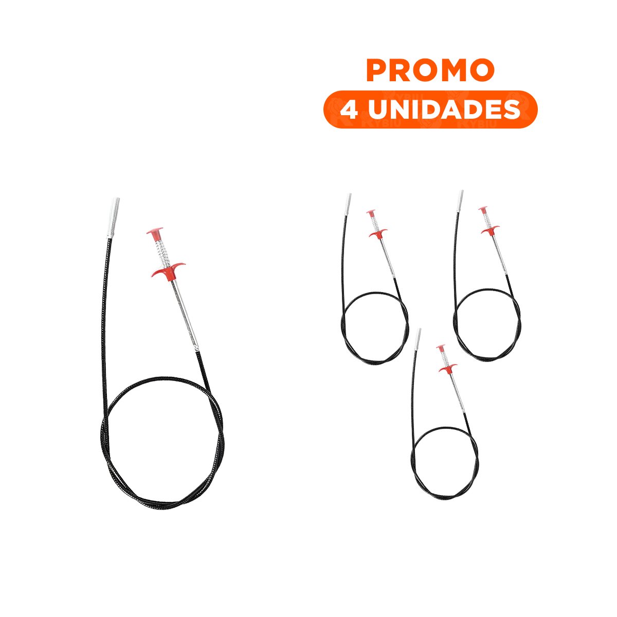 PACK4 UTENSILIO DESATORADOR RESISTENTE PARA USO DIARIO NEGRO PLUS Y+REGALO STICKER - 1