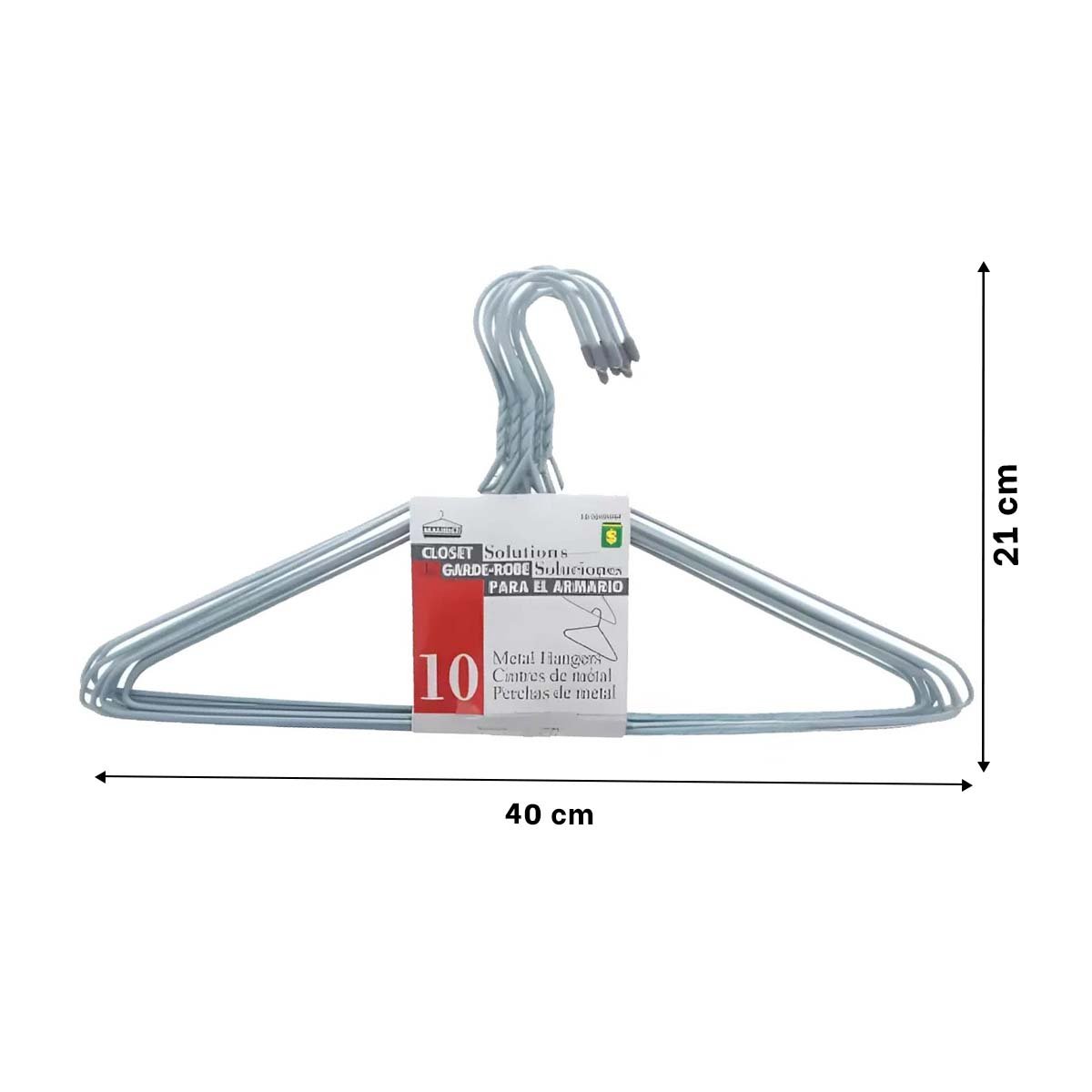 PACK4 SUJETADOR DE ALAMBRE PLOMO CON 10 PIEZAS 21X40CM PARA COLGADO SEGURO Y+PAPEL REGALO - 4