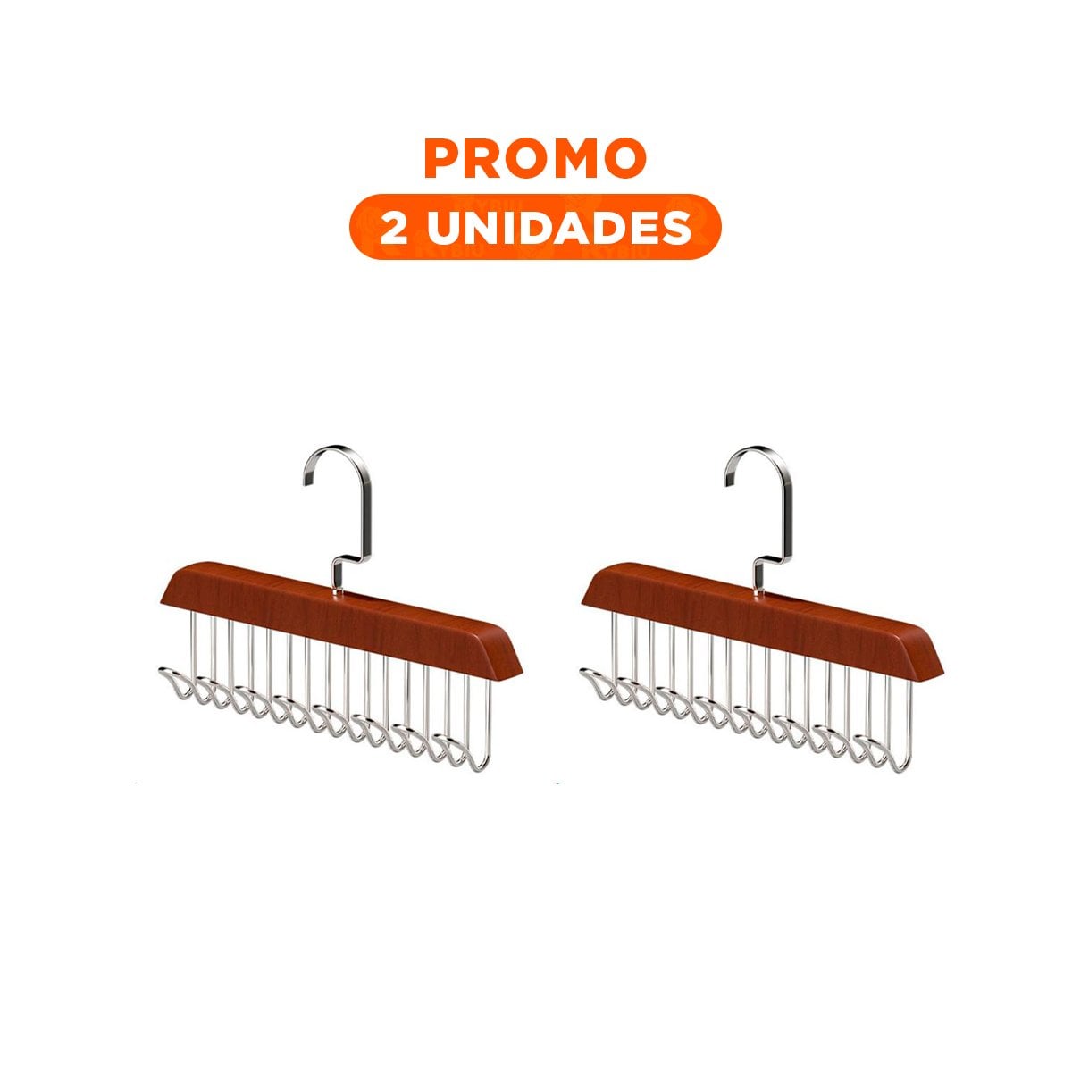 PACK2 GANCHO FUNCIONAL CON OCHO GANCHOS PARA USO DIARIO EN CASA - 1