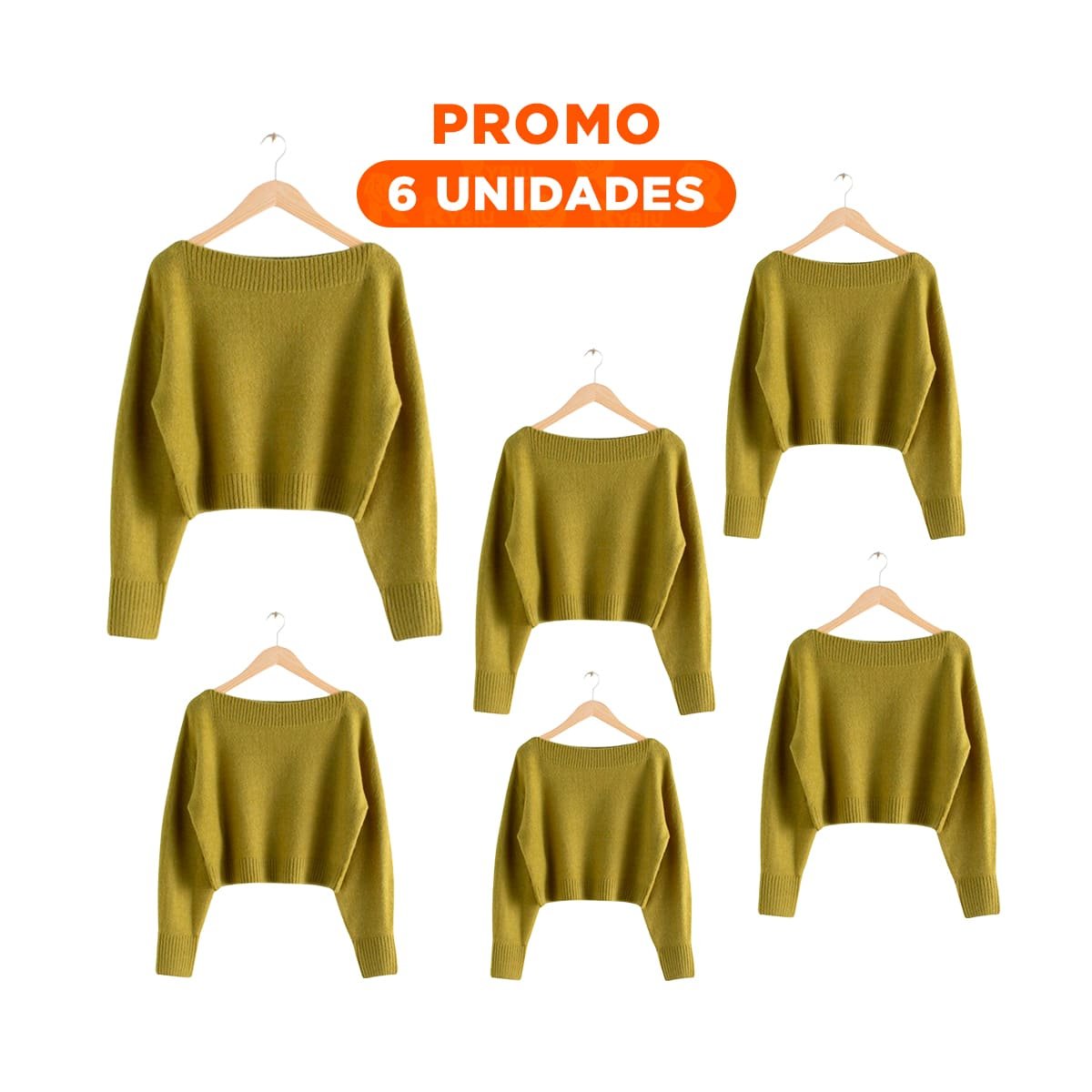 PACK6 COMPLEMENTO PARA CLOSET DE MADERA COLOR MOSTAZA 3 PIEZAS - 1