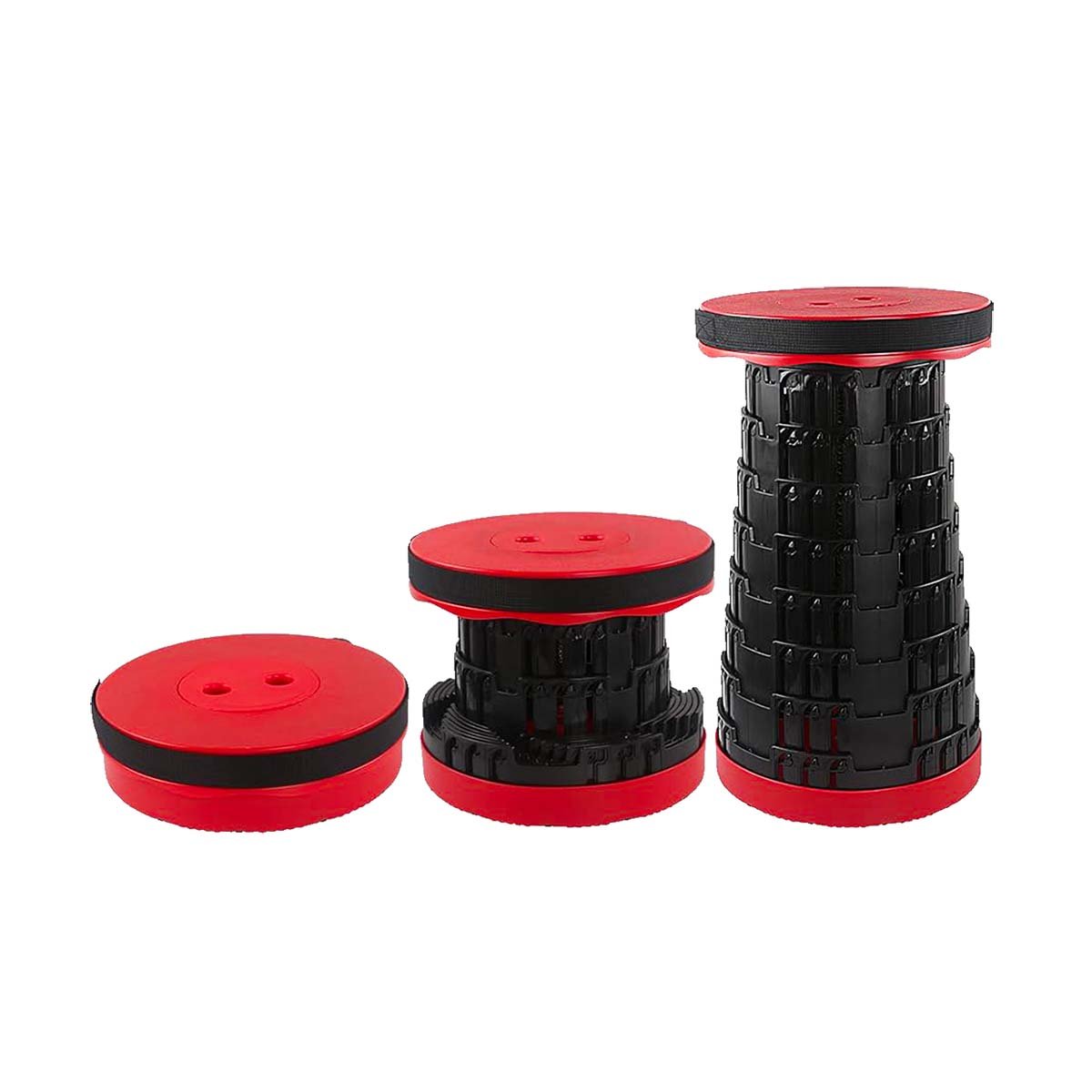 BANCO PRACTICA 3 SEGUROS PORTATILES TAPA ROJO CENTRO NEGRO PARA TERRAZA Y+REGALO STICKER - 3