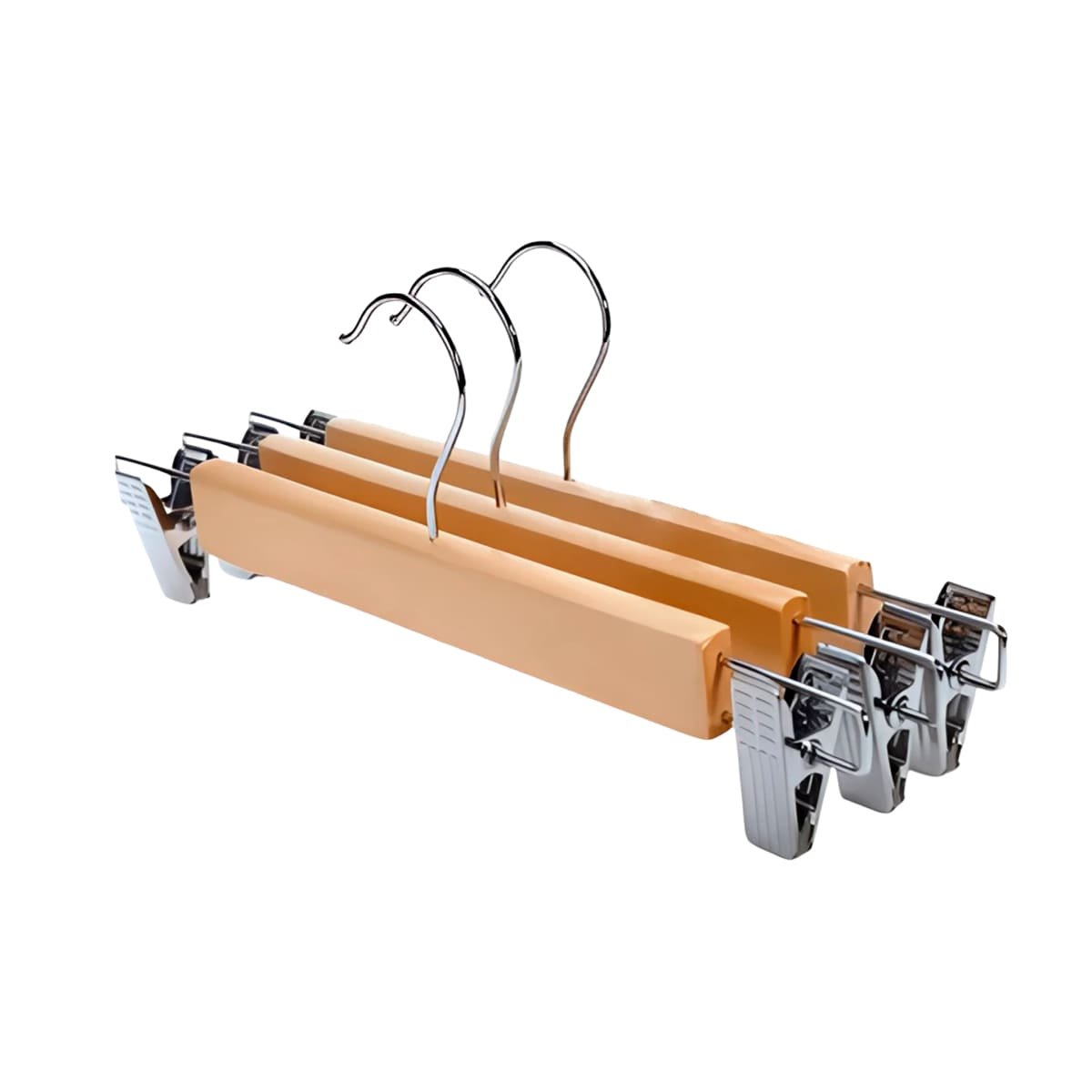 PERCHA PARA MANTENER PRENDAS INFANTILES 2 GANCHOS DE METAL 33CM MOSTAZA Y+PAPEL REGALO - 1