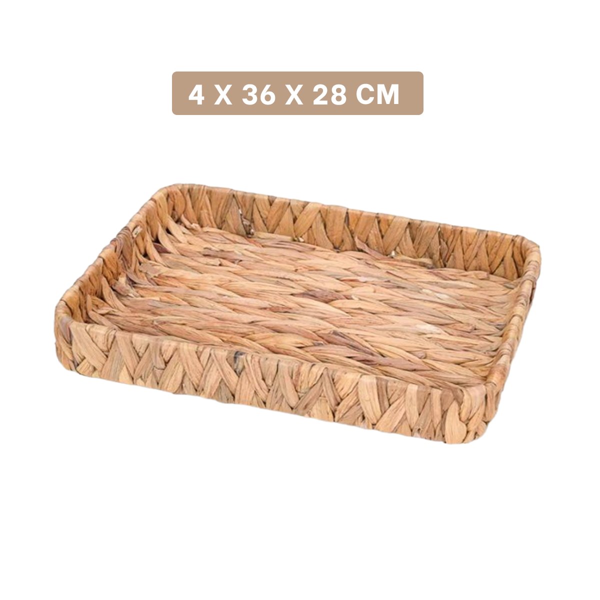 PACK2 CESTA TEJIDA RECTANGULAR GRASS 36X28X6CM MOSTAZA PARA GUARDAR OBJETOS Y+PAPEL REGALO - 4