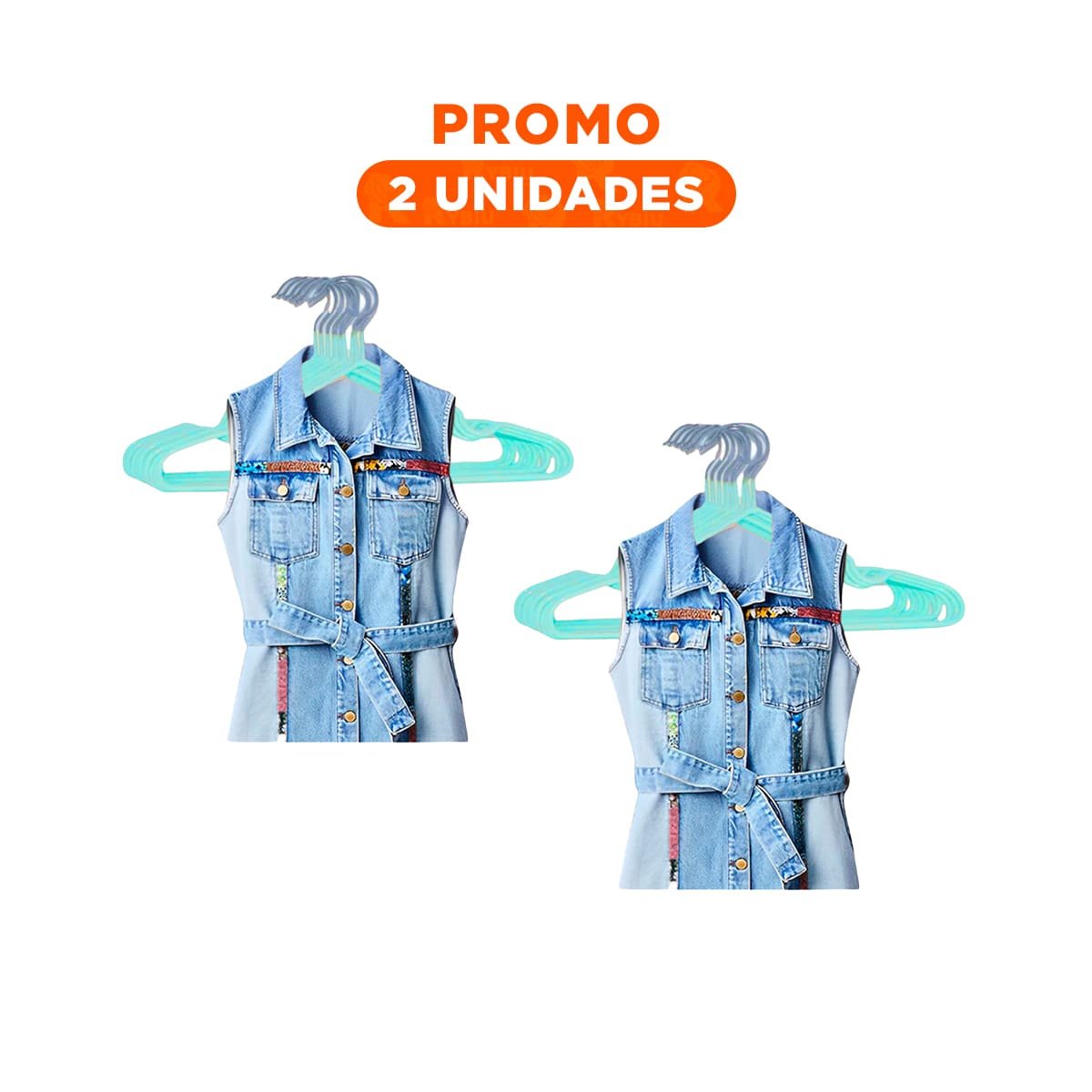 PACK2 SISTEMA FUNCIONAL DE ALAMBRE CON PLASTICO VERDE 5 PIEZAS DOMESTICO - 1