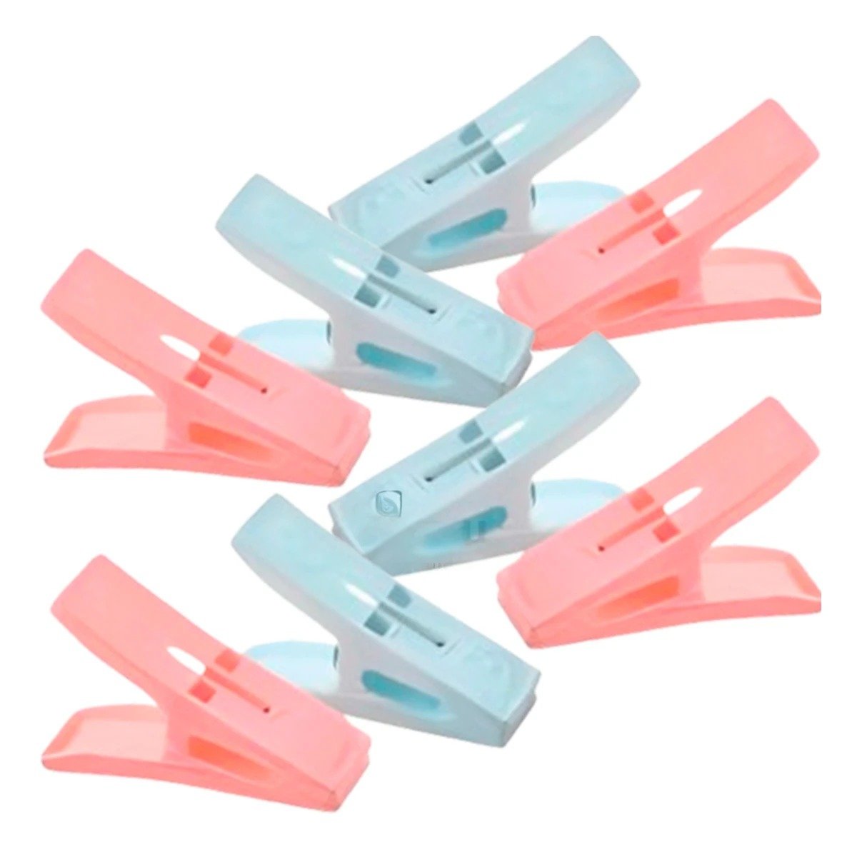 BROCHES DE PLASTICO CUADRADOS PARA ROPA CON CUERDA PARA USO DOMESTICO Y+PAPEL REGALO - 1