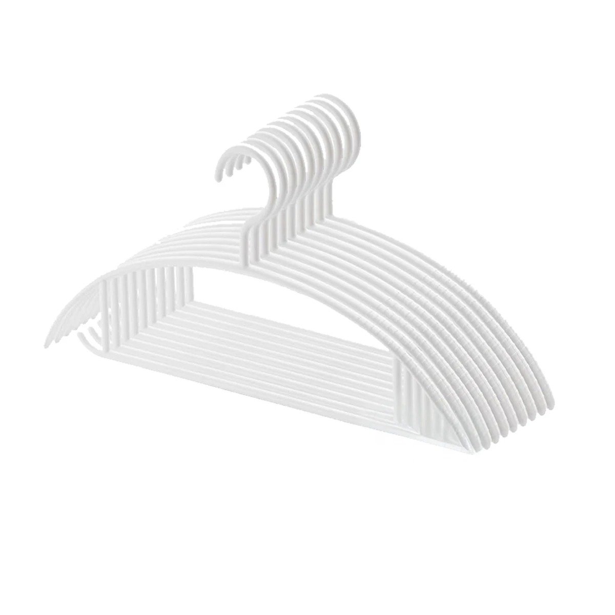PACK4 SUJETADOR DIARIO DE PLASTICO BLANCO MEDIA LUNA DE 4 PIEZAS PARA HOGAR Y+PAPEL REGALO - 3