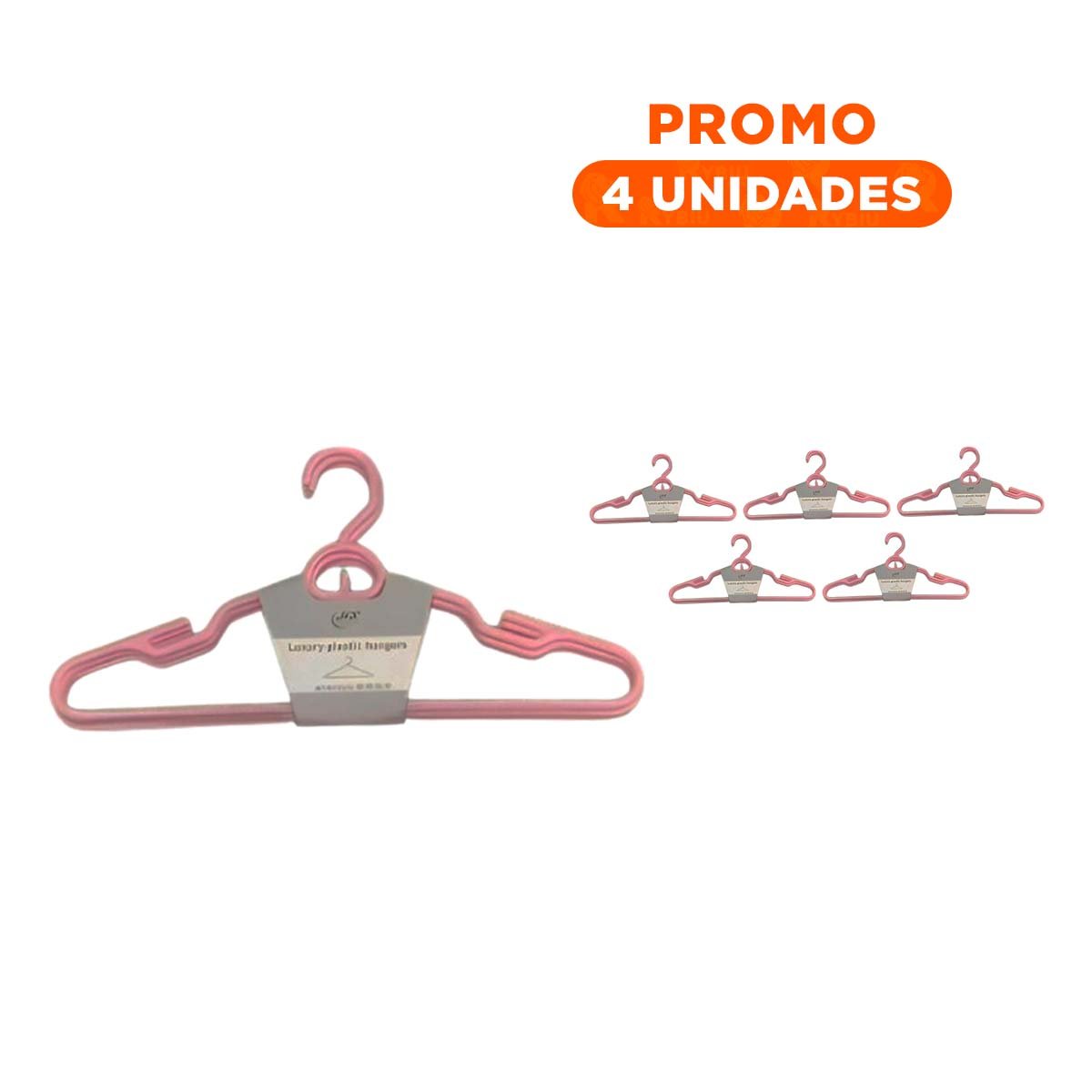 PACK4 SOPORTE DIARIO DE PLASTICO ROSADO CIRCULO EN MEDIO DE 4 PIEZAS CASA Y+REGALO STICKER - 1