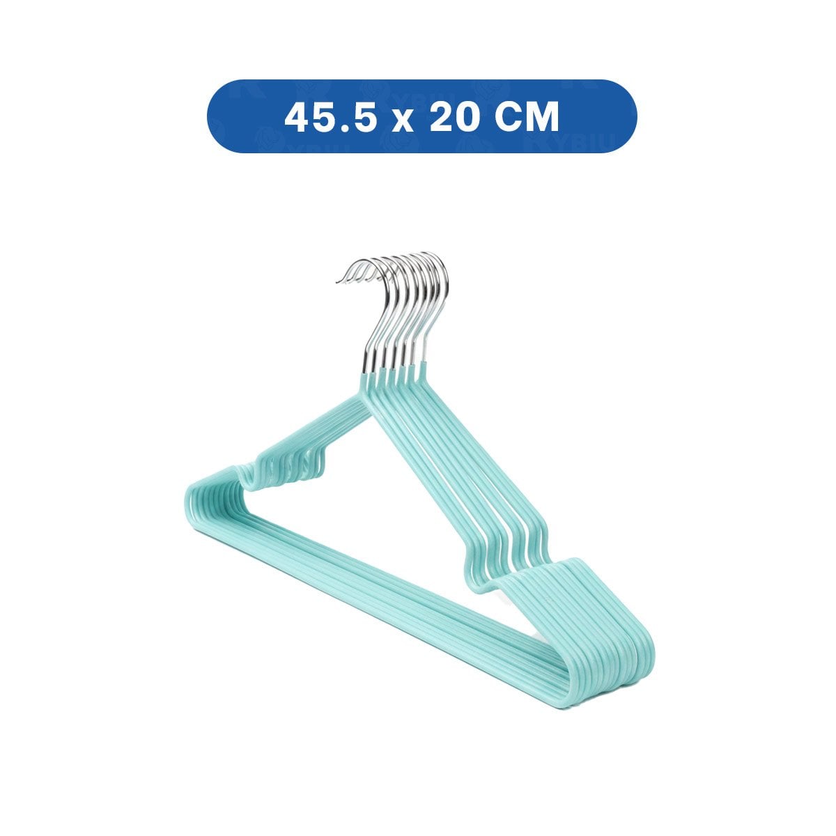 PACK4 PERCHERO PARA CLOSET DE ALAMBRE CON PLASTICO VERDE 5 PIEZAS CASA Y+PAPEL REGALO - 4
