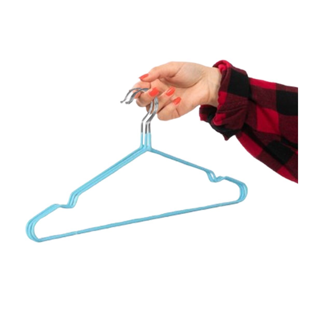 CLIP RESISTENTE COMPANERO DEL USO DIARIO 5 PIEZAS 20X40,5CM CELESTE Y+LIGAS REGALO - 3