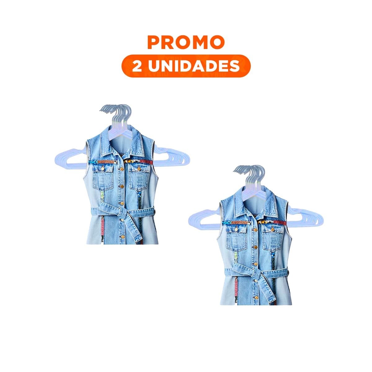 PACK2 ORGANIZADOR DE ROPA QUE MEJORA CADA ESPACIO 5 PIEZAS 20X40,5CM AZUL - 1