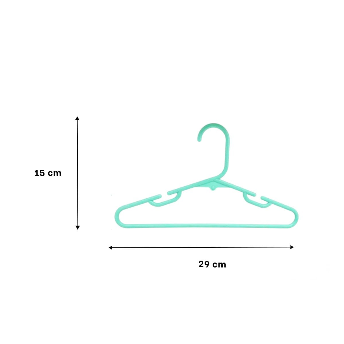 PACK4 PERCHA PARA ROPA CASA Y OFICINA 5 PIEZAS 15X29CM VERDE Y+PAPEL REGALO - 4
