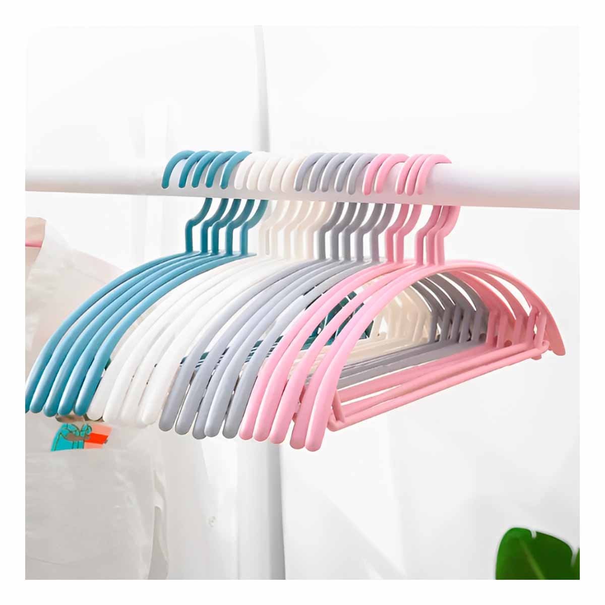 PACK12 SUJETADOR COMPACTO DE PLASTICO PLOMO MEDIA LUNA DE 4 PIEZAS PARA HOGAR - 2