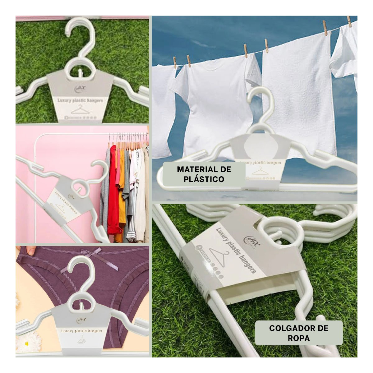 SUJETADOR PLASTICO BLANCO CON DISEÑO CIRCULAR DE 4 PIEZAS Y+POST IT - 1