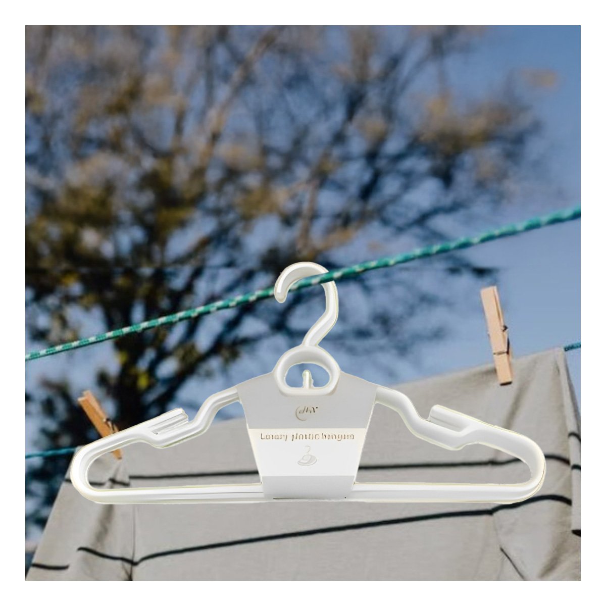 SUJETADOR PLASTICO BLANCO CON DISEÑO CIRCULAR DE 4 PIEZAS Y+POST IT - 2