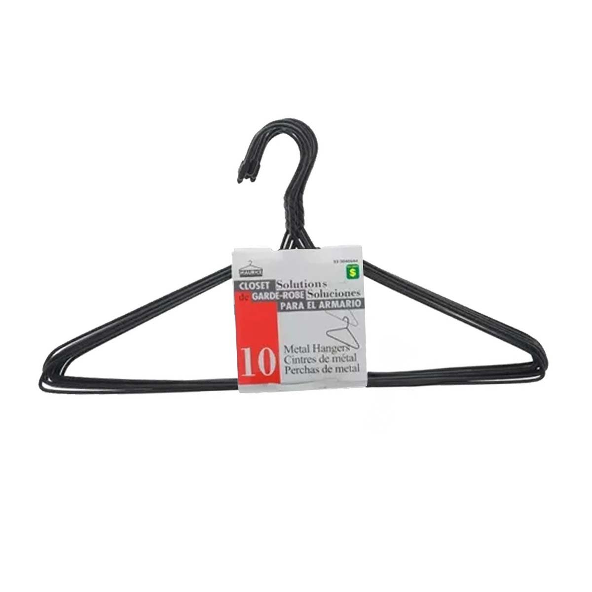 SOPORTE DE ALAMBRE NEGRO CON 10 PIEZAS 21X40CM PARA ORDEN EN DORMITORIO Y+LIGAS REGALO - 3