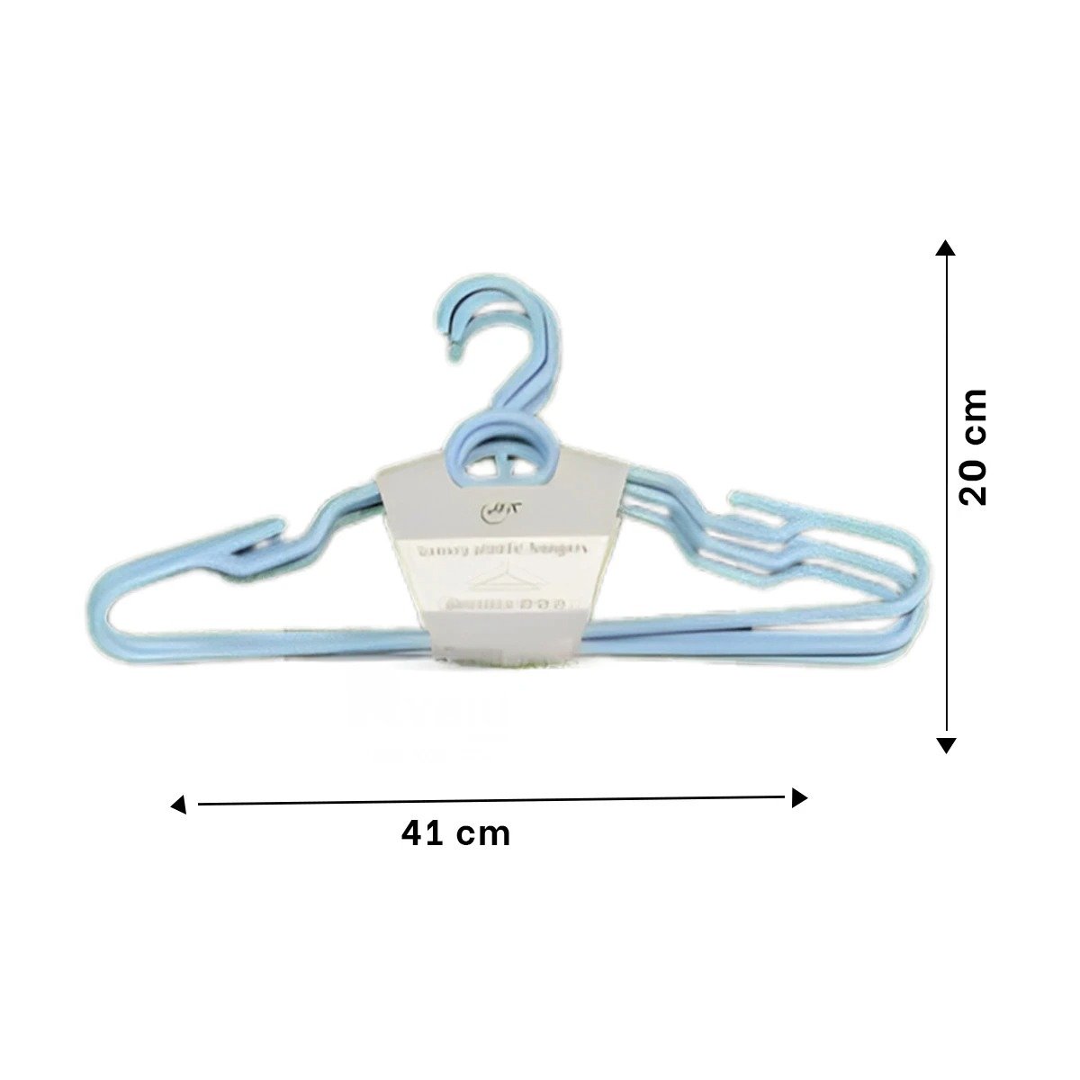PACK4 COLGADOR BASICO DE PLASTICO CELESTE CIRCULO EN CENTRO DE 4 PIEZAS ORDEN Y+REGALO STICKER - 4