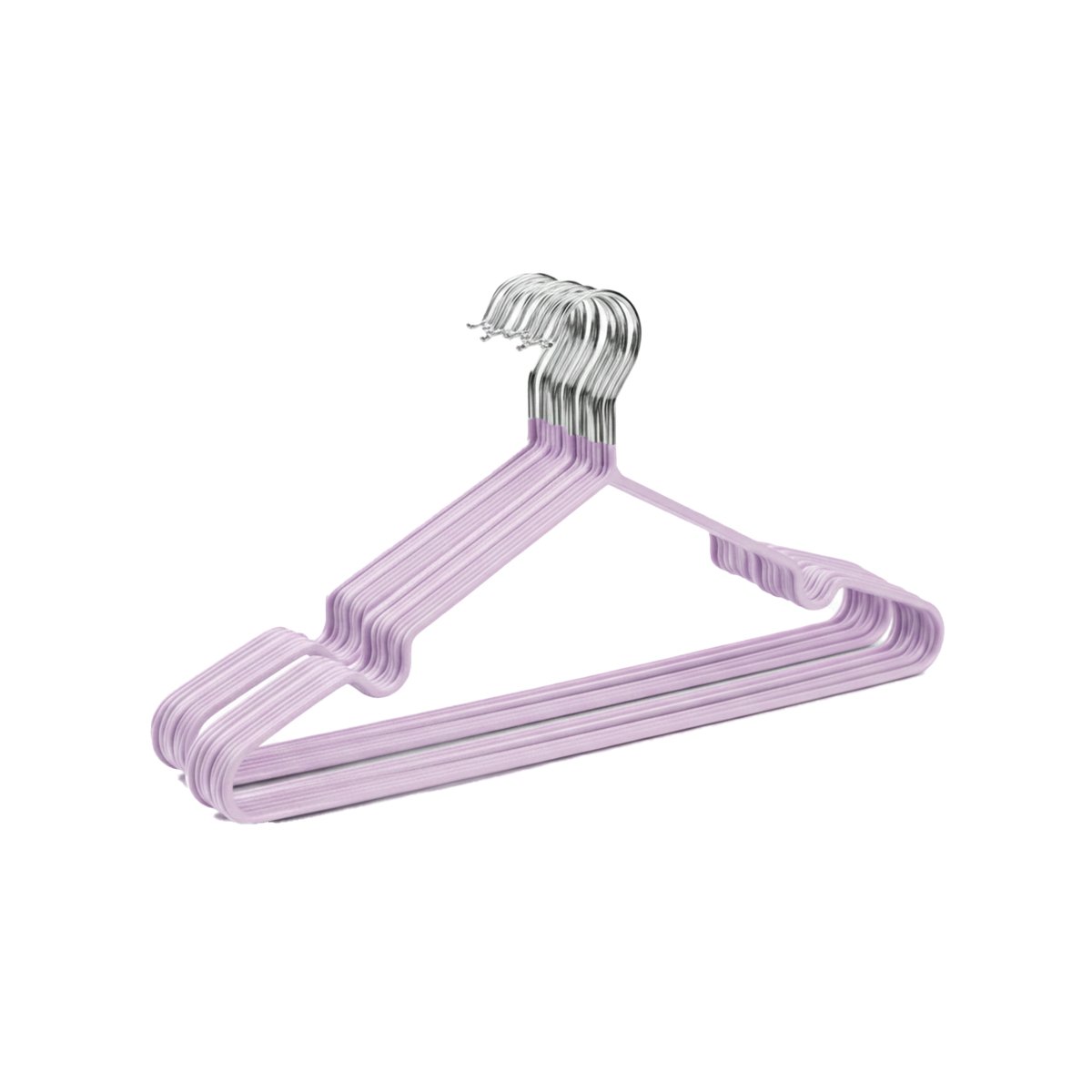 PACK12 COMPLEMENTO PARA CLOSET DE ALAMBRE CON PLASTICO LILA 5 PIEZAS Y+REGALO STICKER - 2