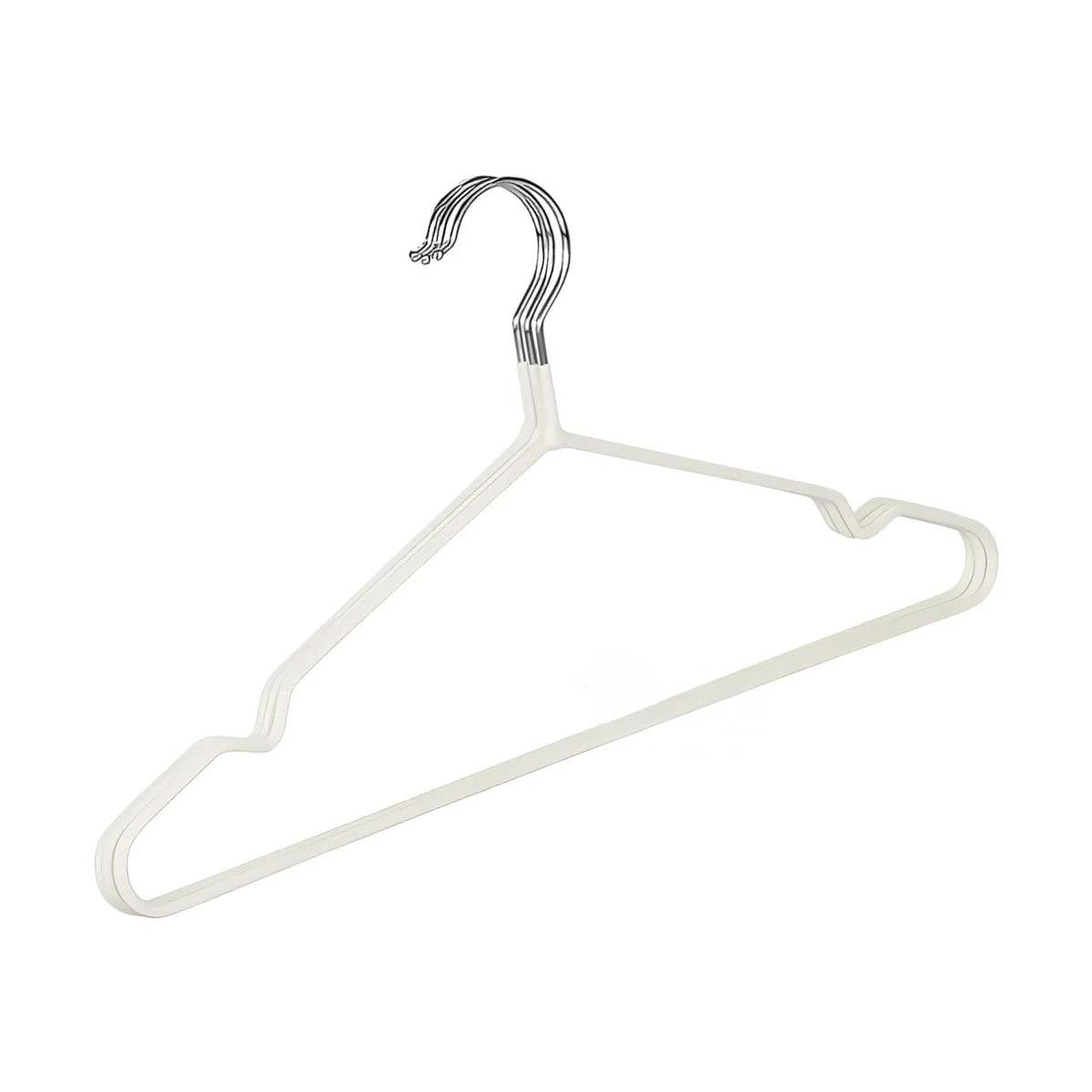 PACK12 IMPLEMENTO PARA ROPA QUE OPTIMIZA ESPACIOS 5 PIEZAS 20X40,5CM BLANCO Y+REGALO STICKER - 2